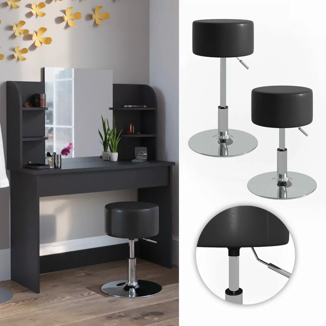Vicco Sitzhocker Design, Schwarz, 33 x günstig online kaufen