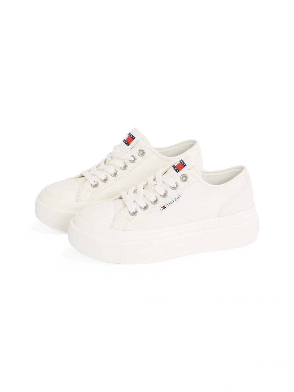 Tommy Jeans Plateausneaker "TJW FOXING FLATFORM LC", Freizeitschuh, Halbsch günstig online kaufen