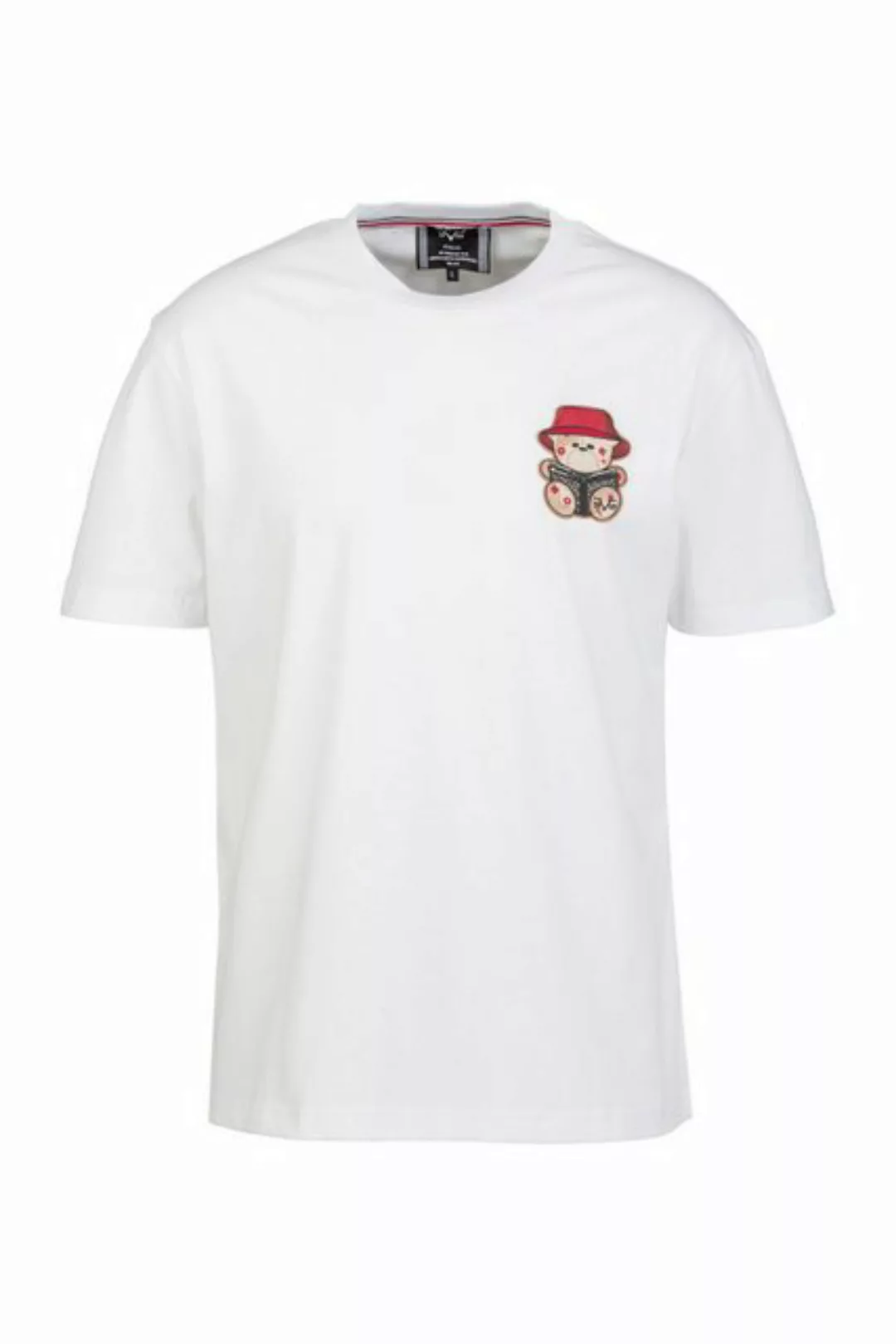 19V69 ITALIA T-Shirt RAFAEL BUCKET mit kleinem Teddypatch günstig online kaufen