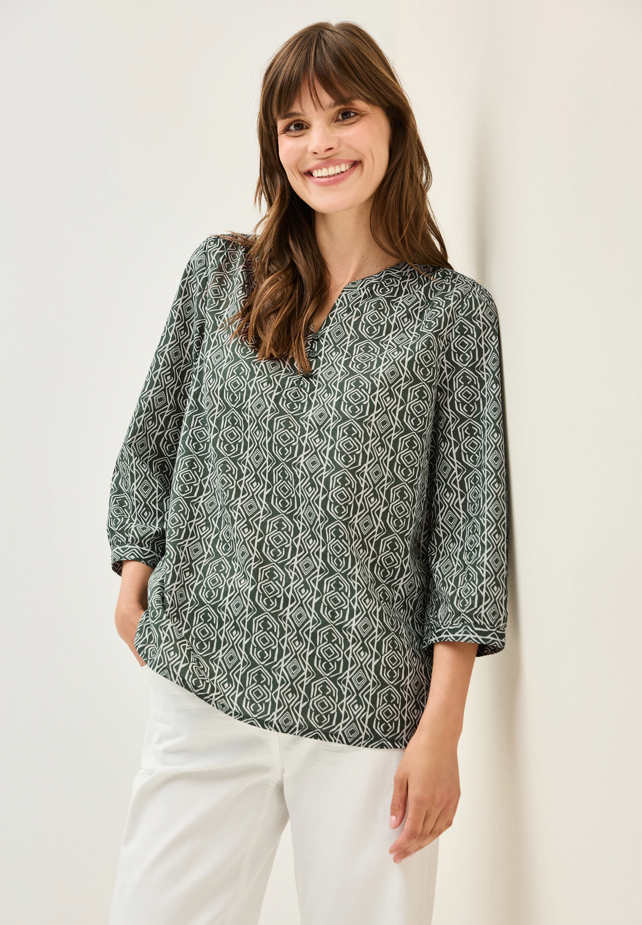Cecil Druckbluse, mit grafischem Muster günstig online kaufen