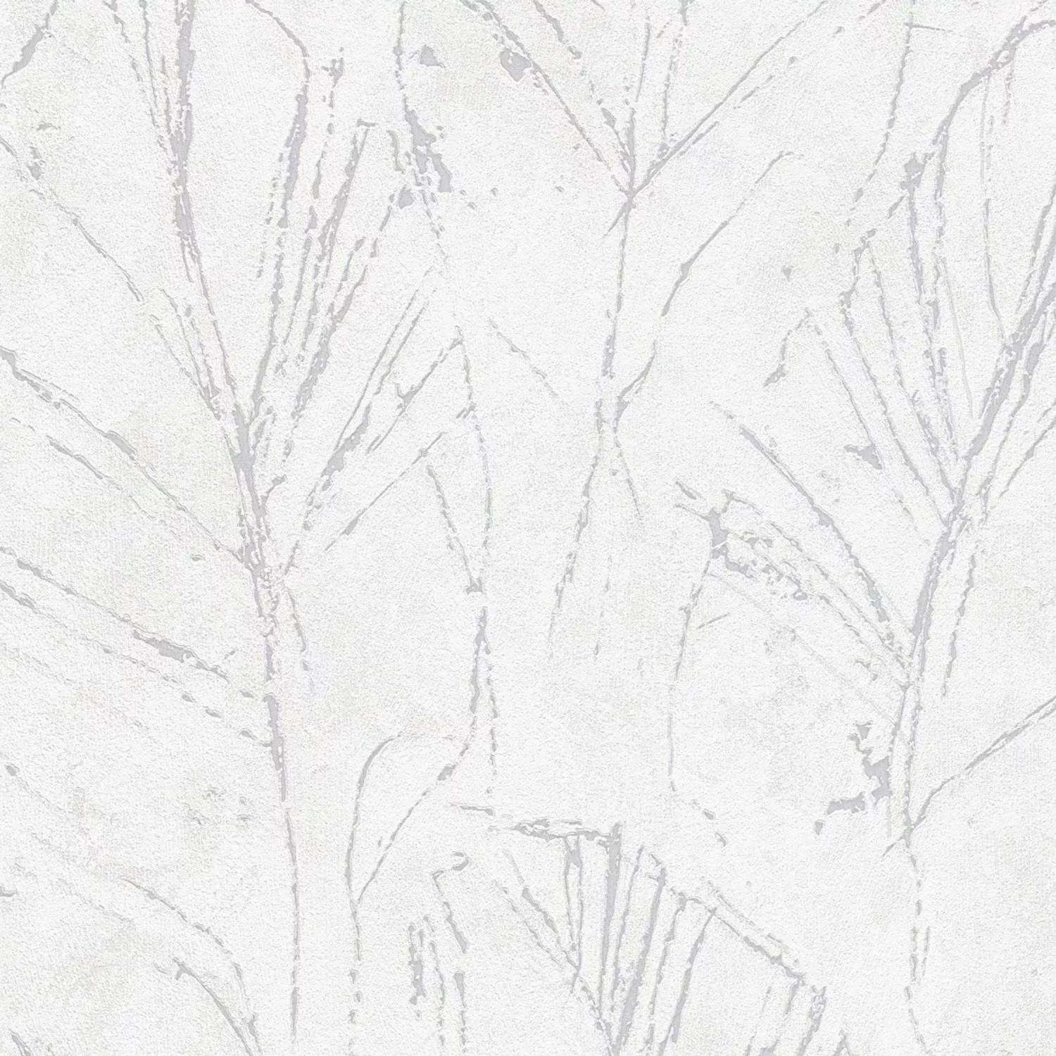 Bricoflor Palmen-Tapete in Hellgrau 10321-31 günstig online kaufen