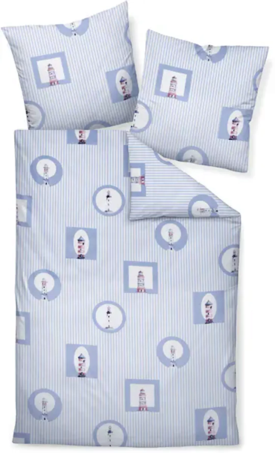 Janine Janine Mako-Satin Bettwäsche moments 98090 perlblau Größe:  135x200 günstig online kaufen