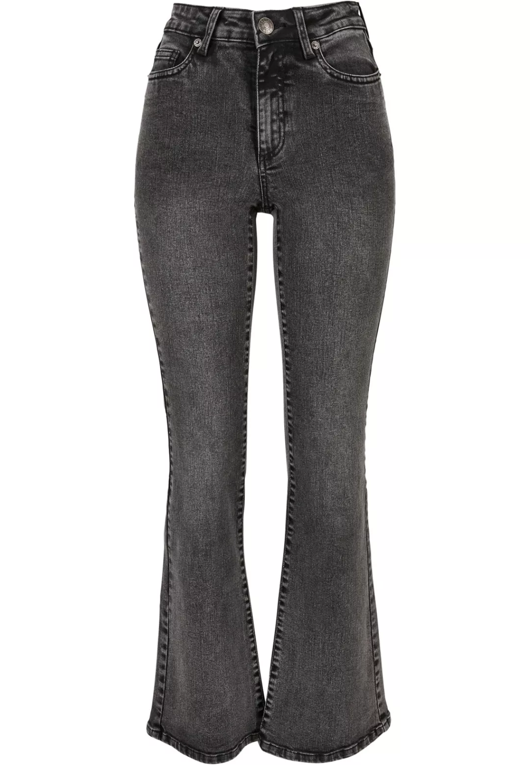 URBAN CLASSICS Bequeme Jeans "Damen Ladies High Waist Flared Denim Pants", günstig online kaufen