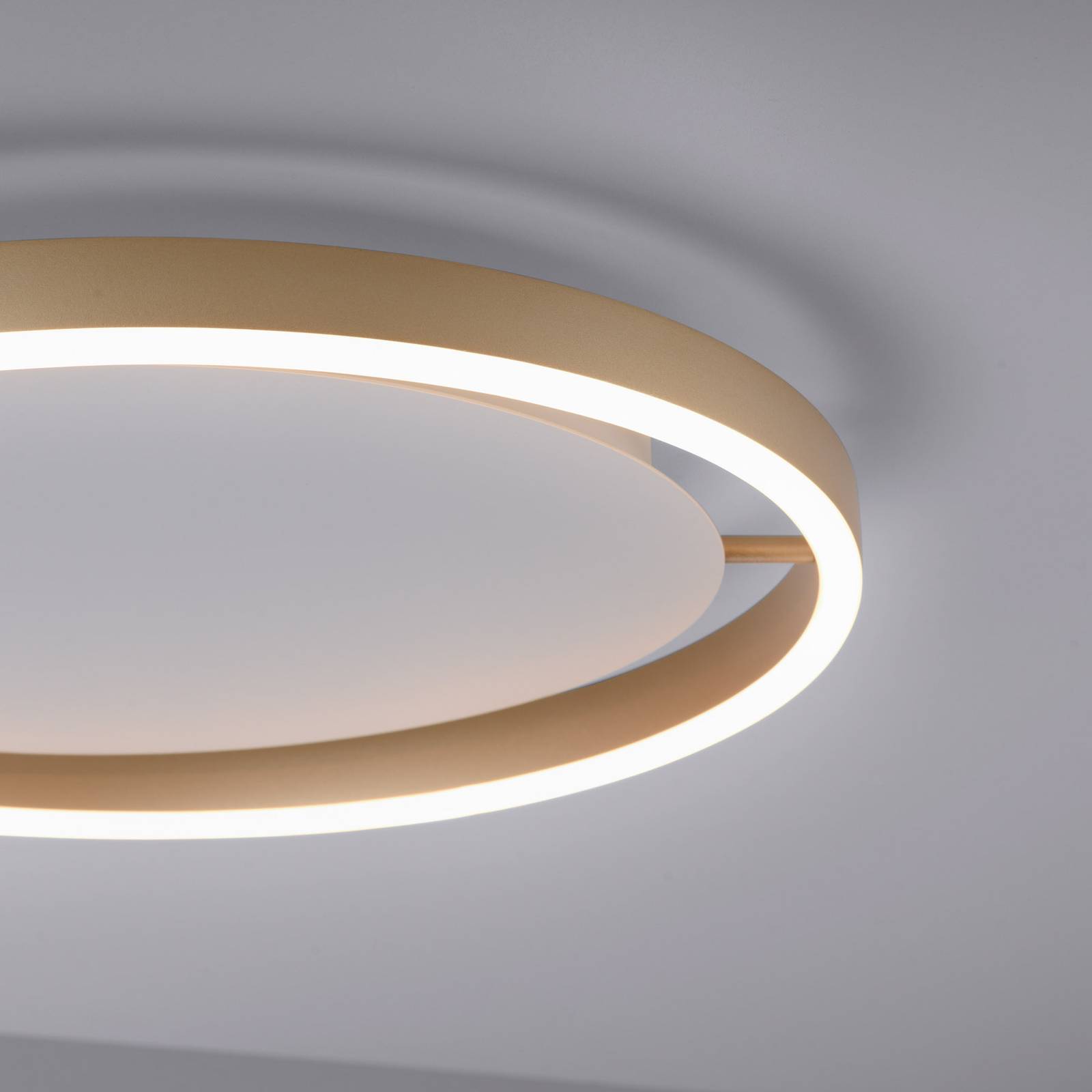 LED-Deckenleuchte Ritus, Ø 39,3cm messing matt günstig online kaufen