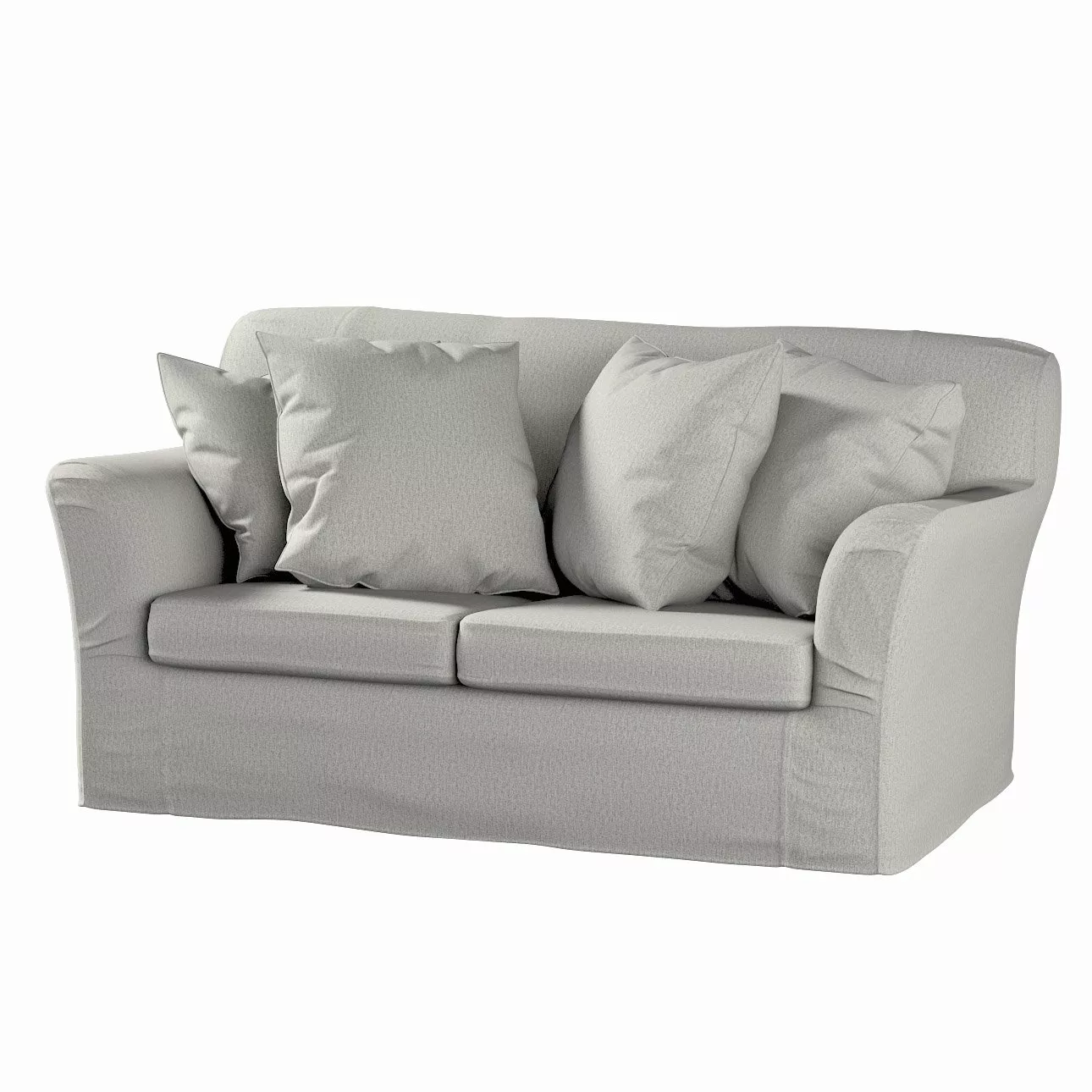 Bezug für Tomelilla 2-Sitzer Sofa nicht ausklappbar, grau-beige, Sofahusse, günstig online kaufen