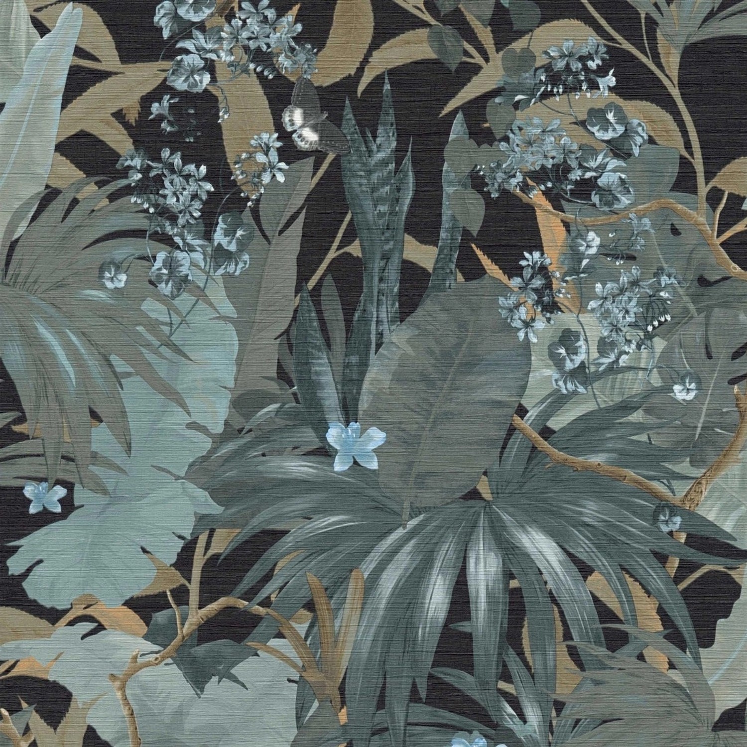 Bricoflor Dschungel Tapete in Oliv Weiß für Wohnzimmer und Schlafzimmer Mod günstig online kaufen