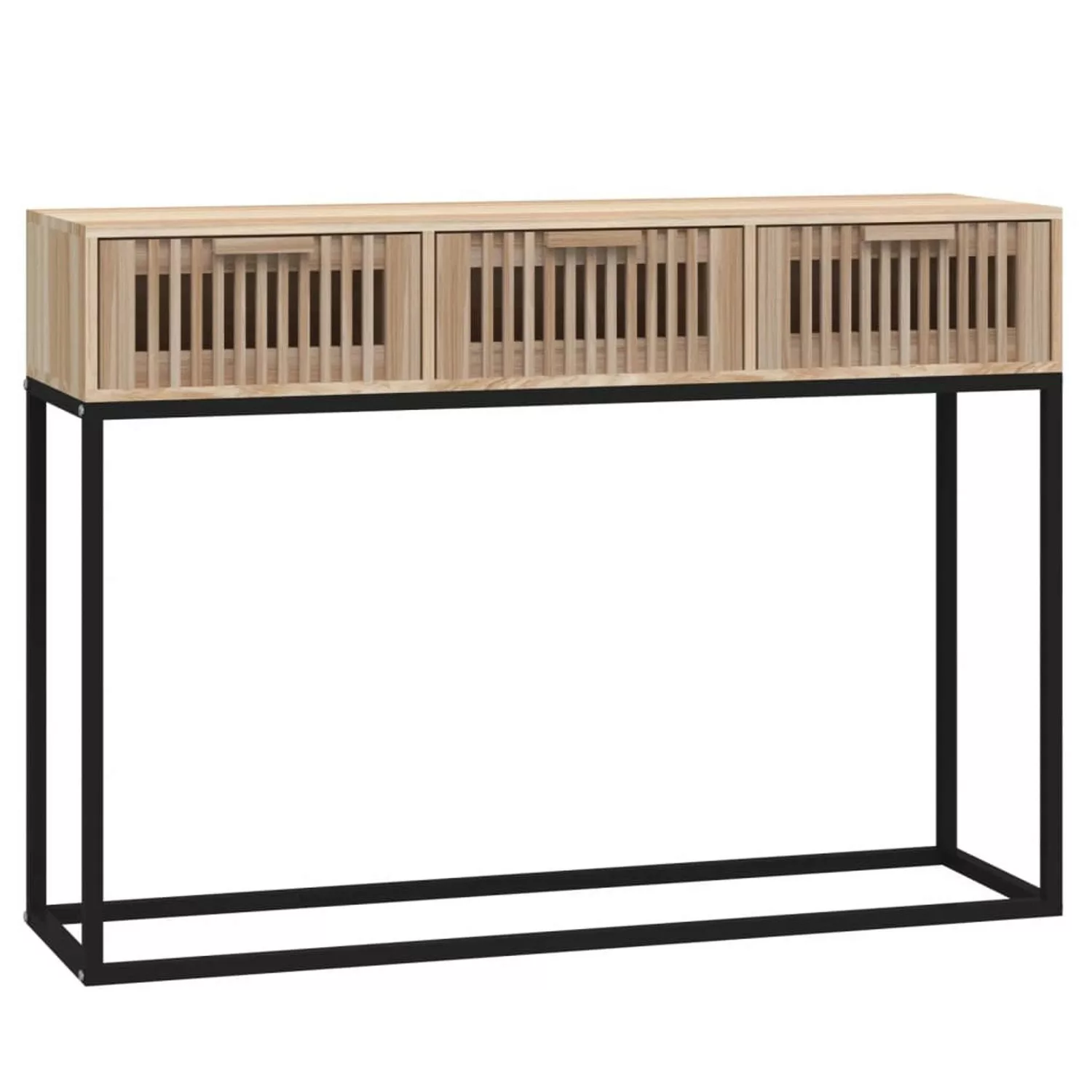 Vidaxl Konsolentisch 105x30x75 Cm Holzwerkstoff Und Eisen günstig online kaufen