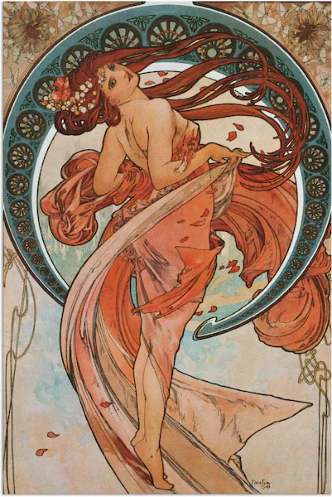 Artland Wandbild "Vier Künste: Der Tanz. 1898.", Frau, (1 St.), als Alubild günstig online kaufen