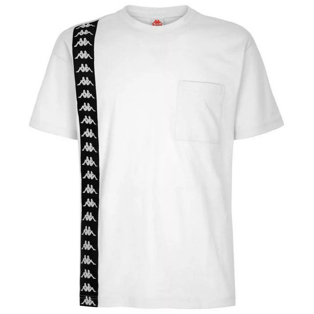 Kappa Crisp Kurzärmeliges T-shirt S White/Black günstig online kaufen