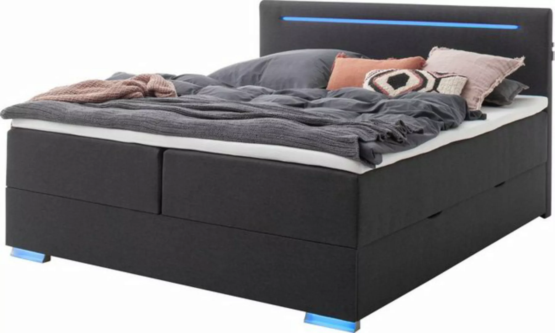 meise.möbel Polsterbett mit Bettkasten und LED-Beleuchtung günstig online kaufen