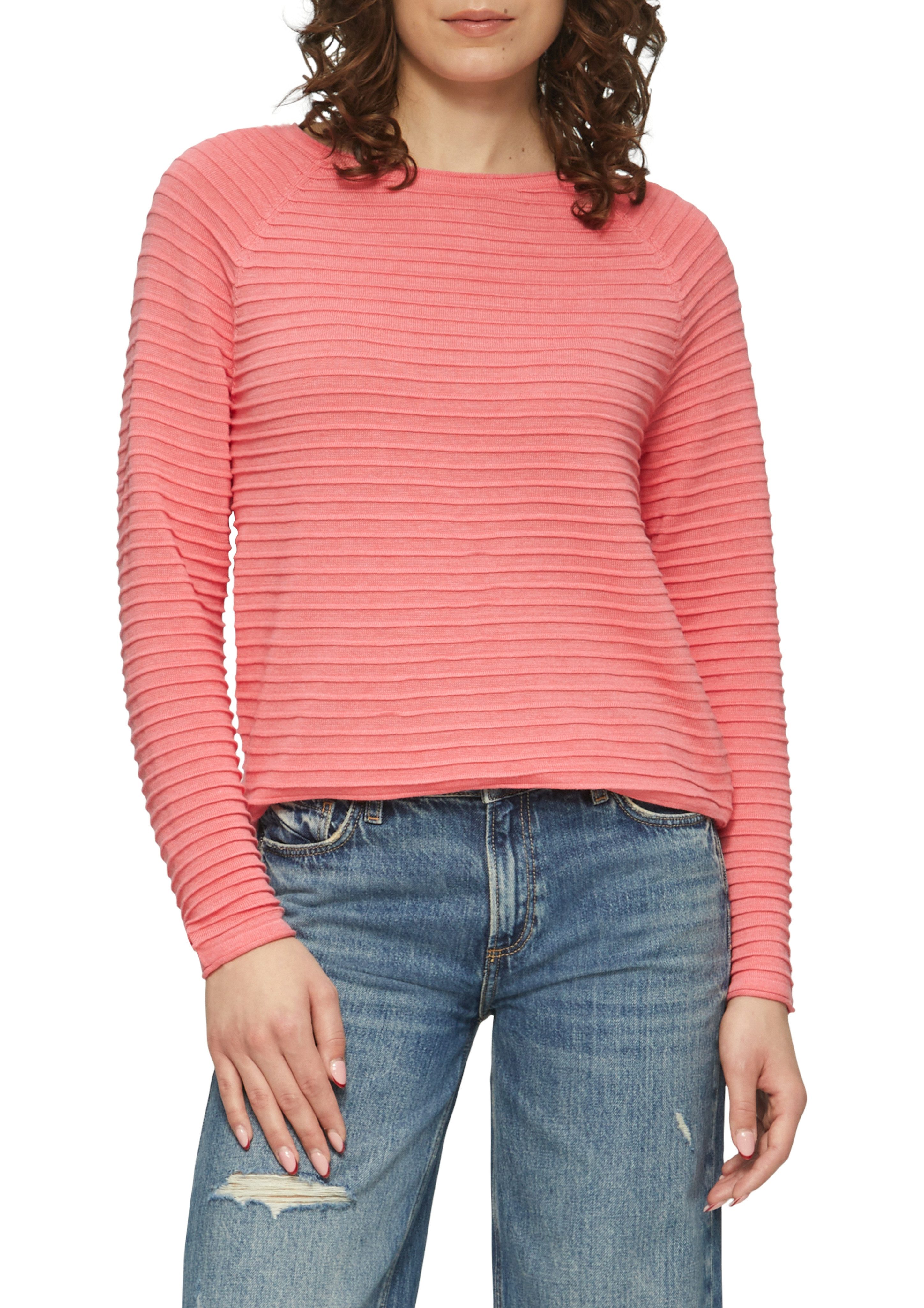 QS Strickpullover mit Strukturmuster günstig online kaufen