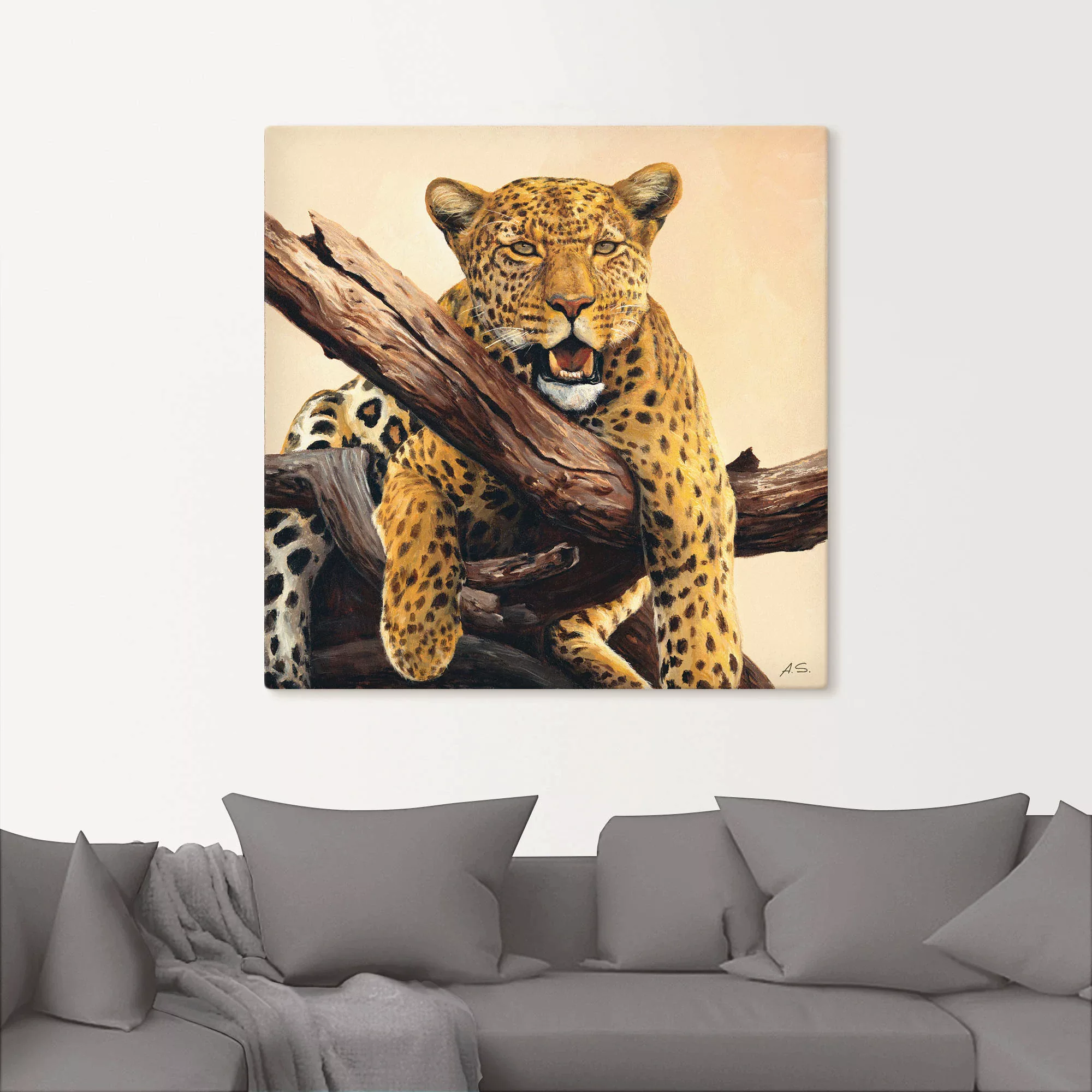 Artland Wandbild »Zeit zum Mittagessen«, Wildtiere, (1 St.), als Alubild, O günstig online kaufen