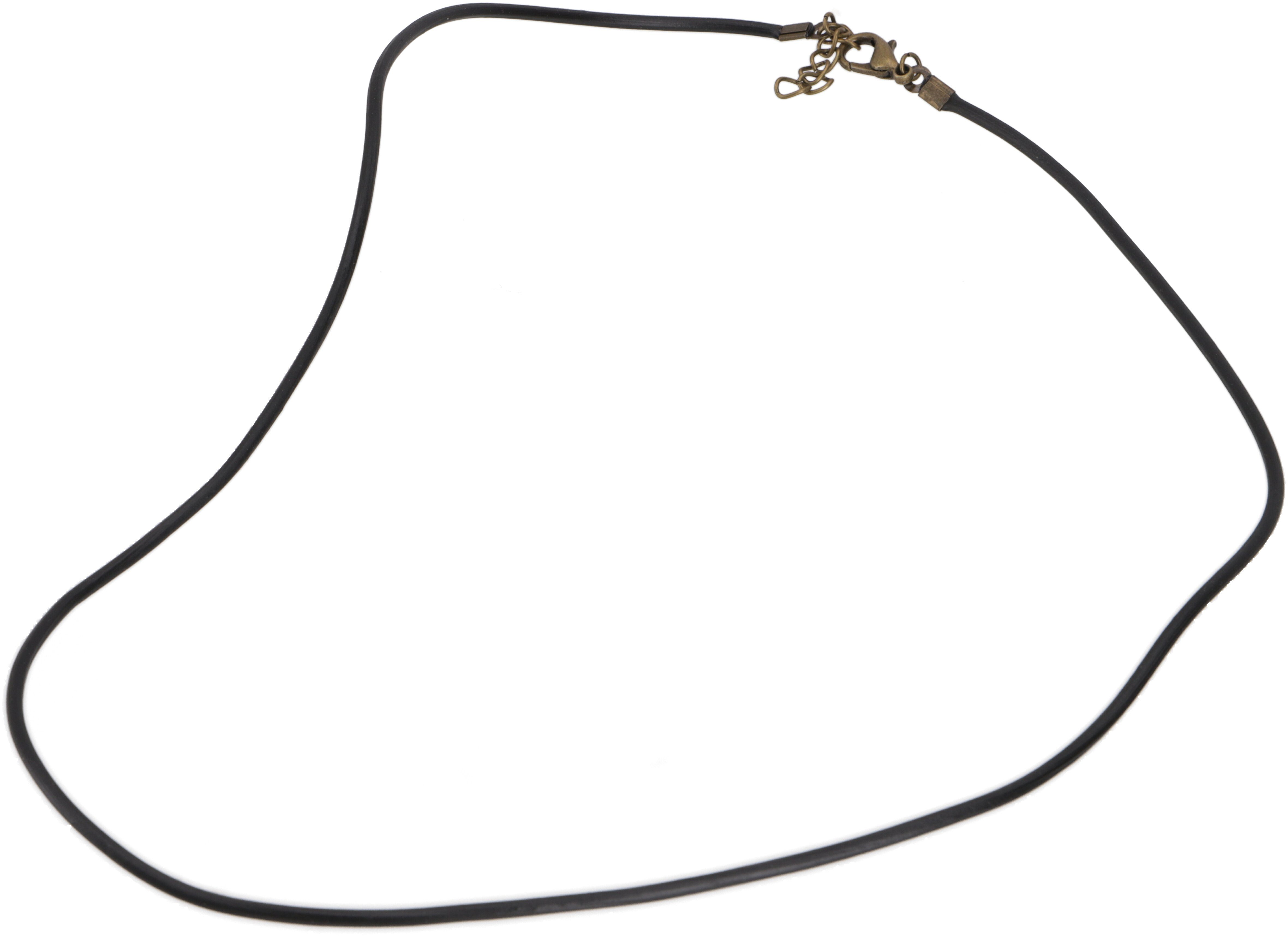 Guru-Shop Silberkette Kautschuckband 2 mm mit günstig online kaufen