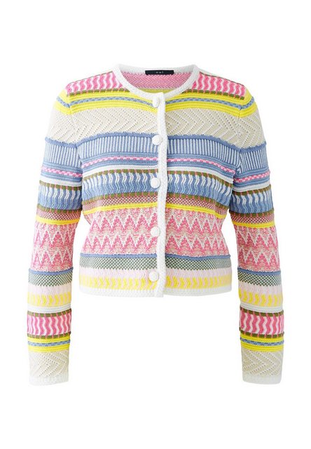 Oui Strickjacke Strickjacke reine Baumwolle günstig online kaufen