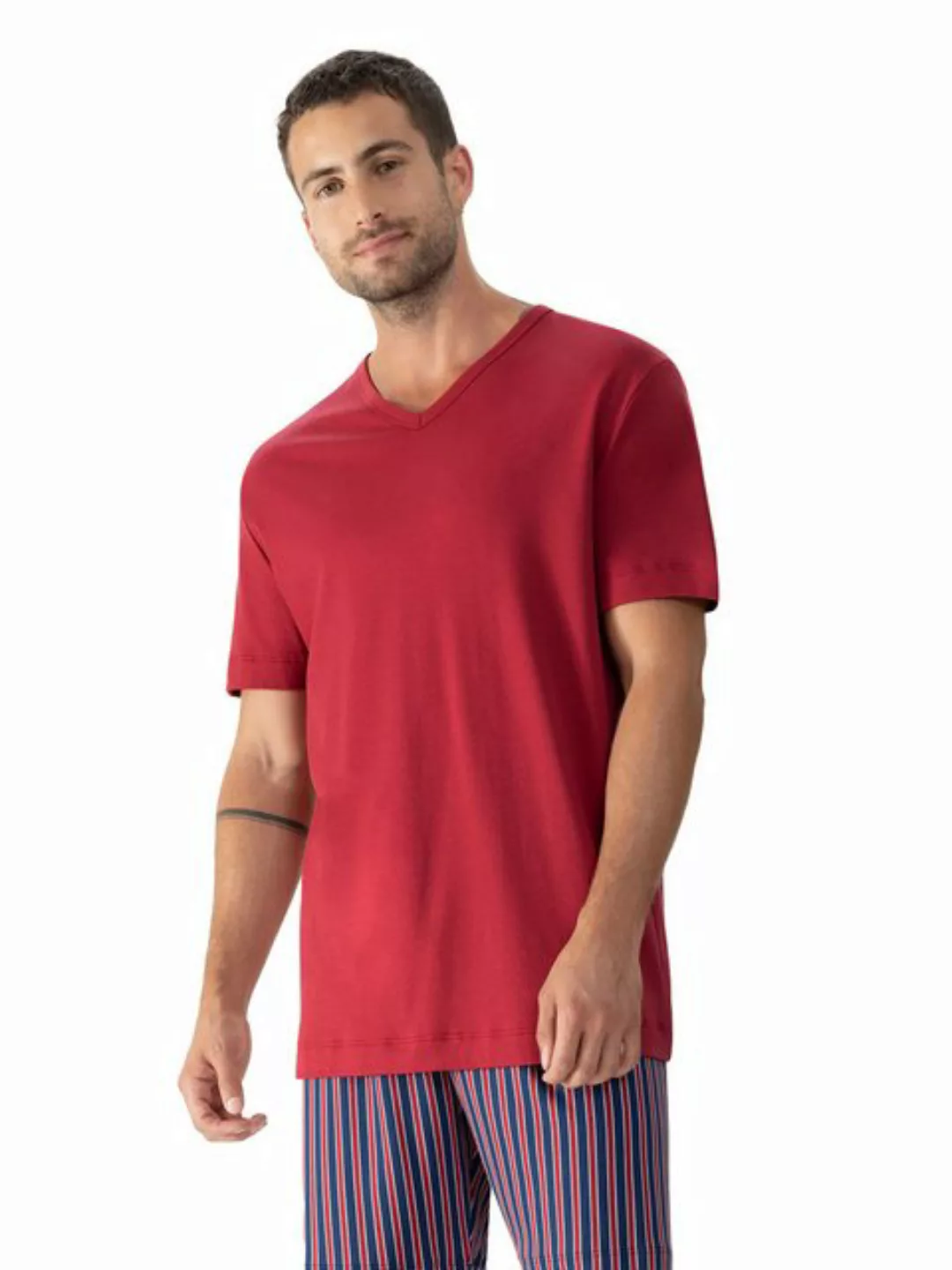 Mey V-Shirt SOLID NIGHT T-Shirt aus Interlock-Jersey günstig online kaufen