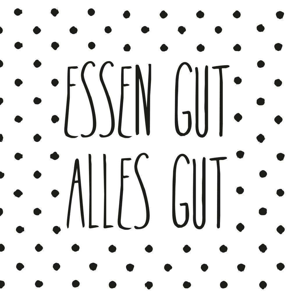 Essen gut alles gut - Poesie et Table Servietten 20 Stk. günstig online kaufen