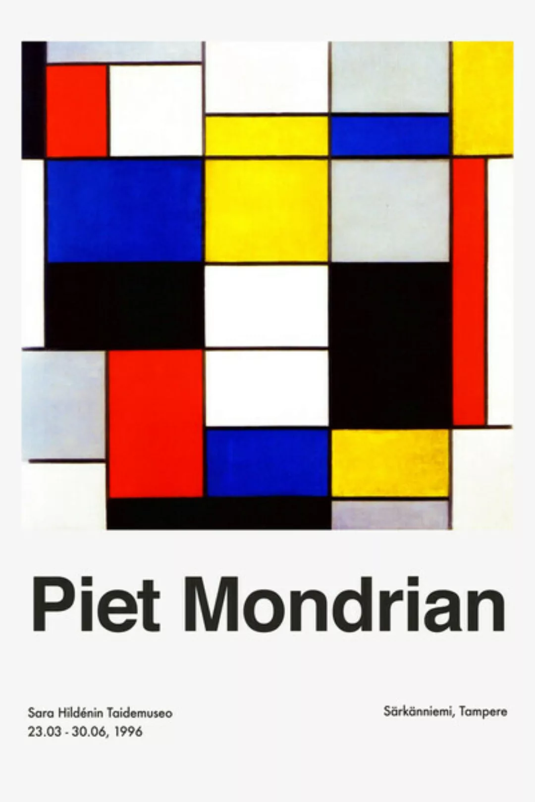 Poster / Leinwandbild - Piet Mondrian – Sara Hildénin Taidemuseo günstig online kaufen