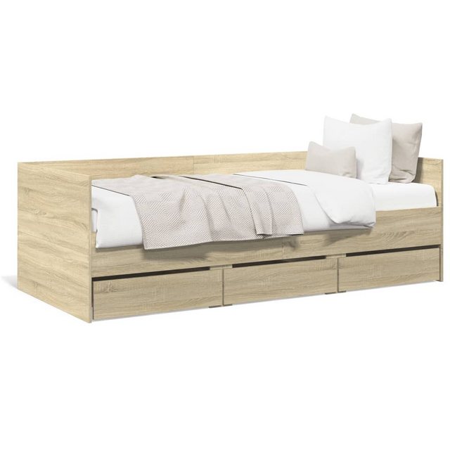 vidaXL Bett Tagesbett mit Schubladen Sonoma-Eiche 90x200 cm Holzwerkstoff günstig online kaufen