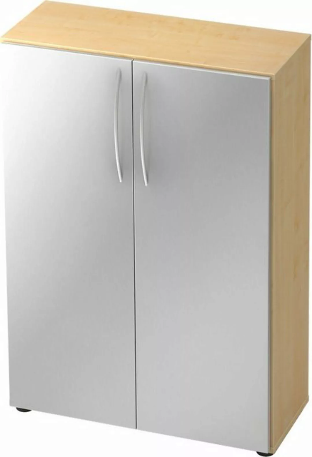 Aktenschrank Schrank Basic 3OH BxTxH 80x33x114,4cm Griff BM Ahorn/Silber günstig online kaufen