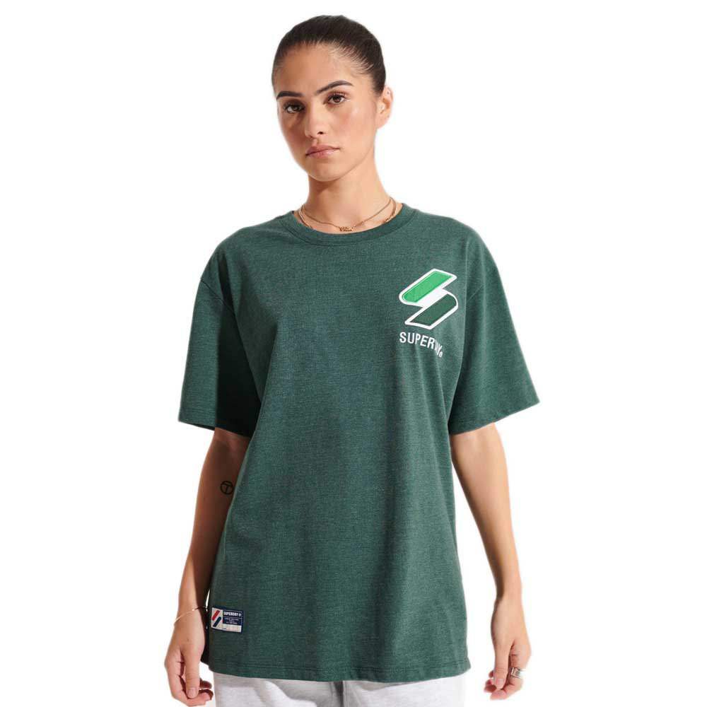 Superdry Code Logo Apq T-stück M Enamel Green Marl günstig online kaufen