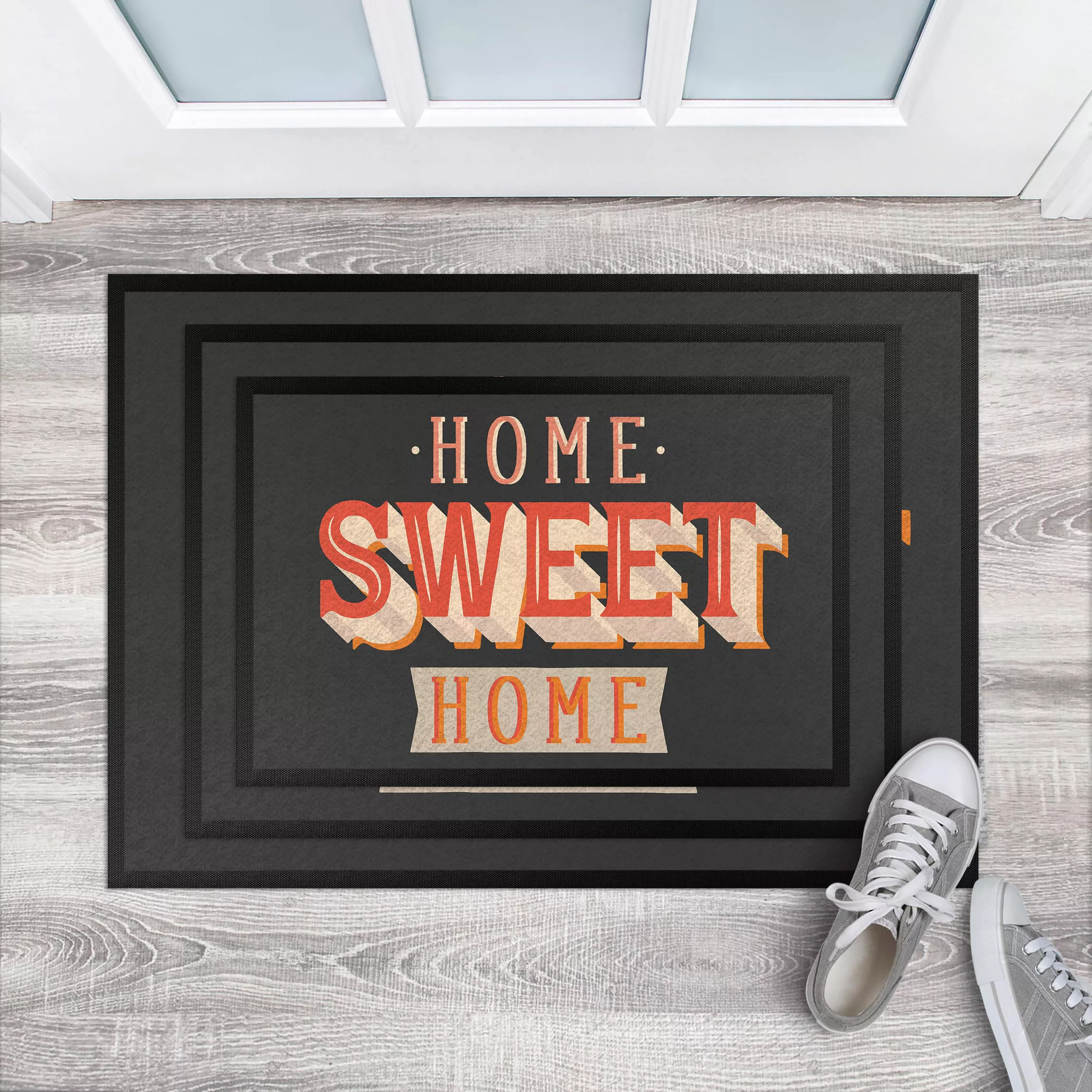 Fußmatte Spruch Home sweet home retro günstig online kaufen