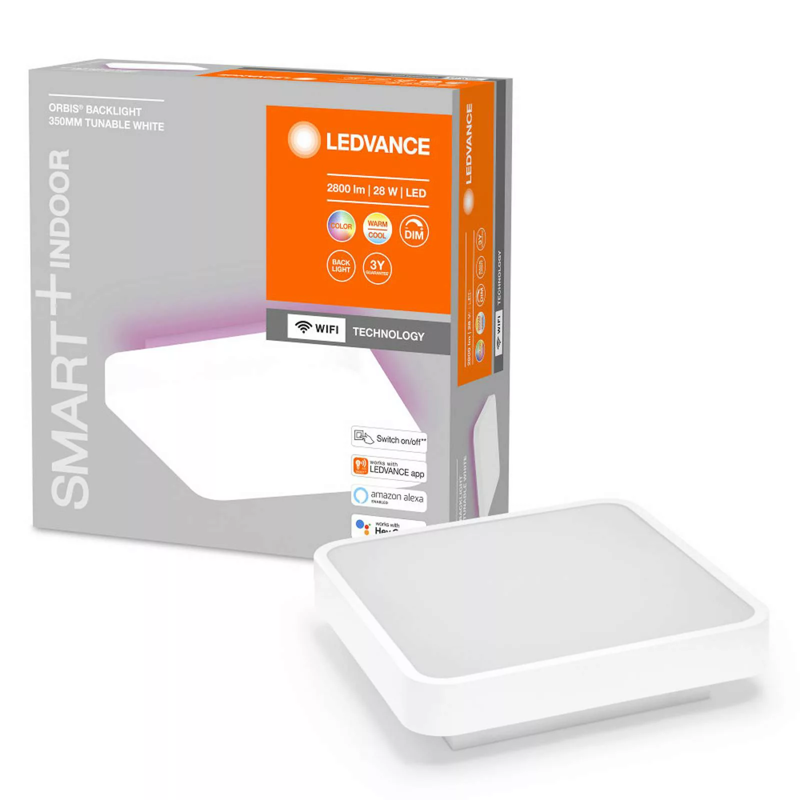 LEDVANCE SMART+ WiFi Orbis Backlight weiß 35x35 cm günstig online kaufen