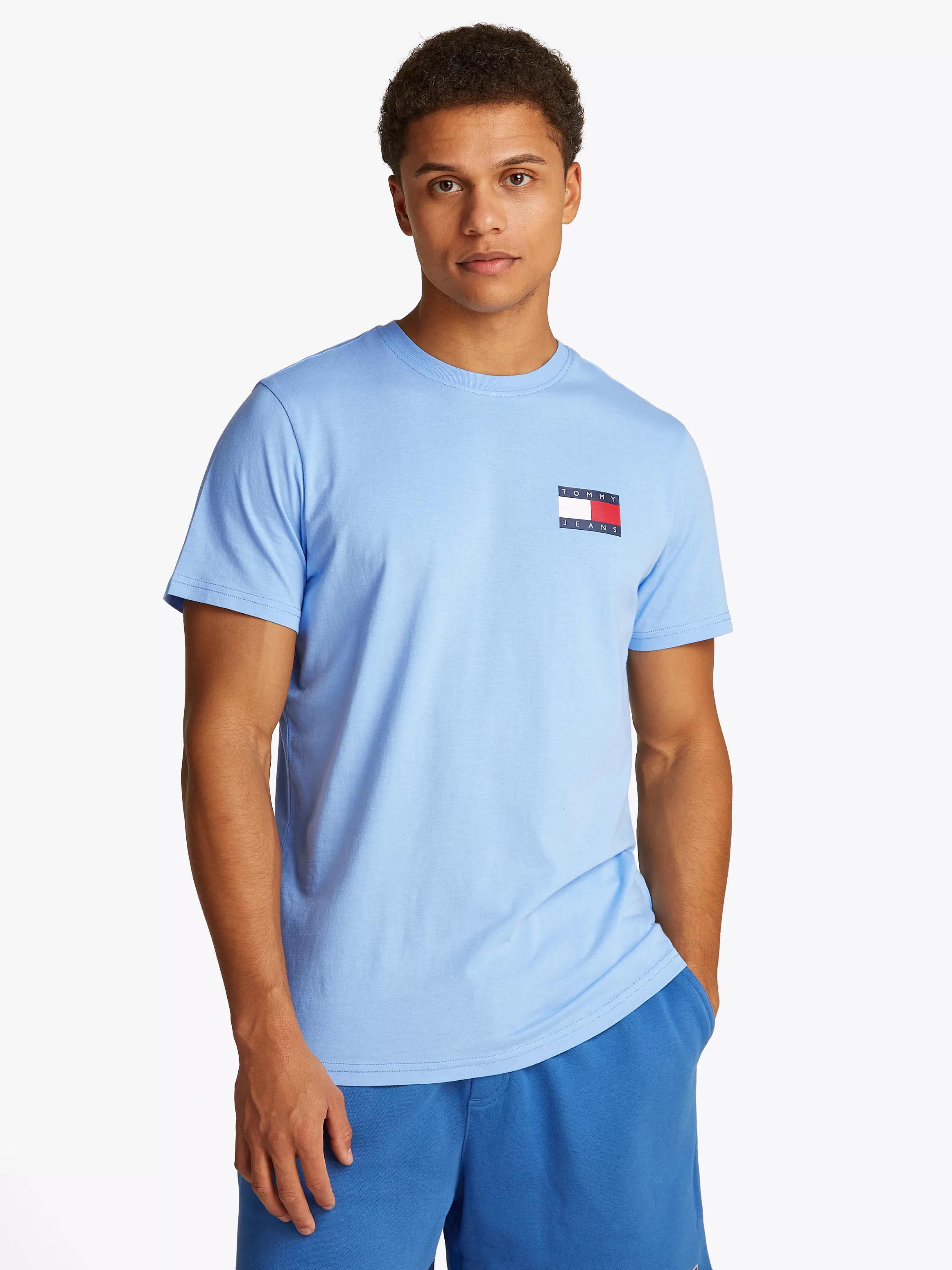 Tommy Jeans T-Shirt "TJM SLIM ESSENTIAL FLAG TEE EXT" günstig online kaufen