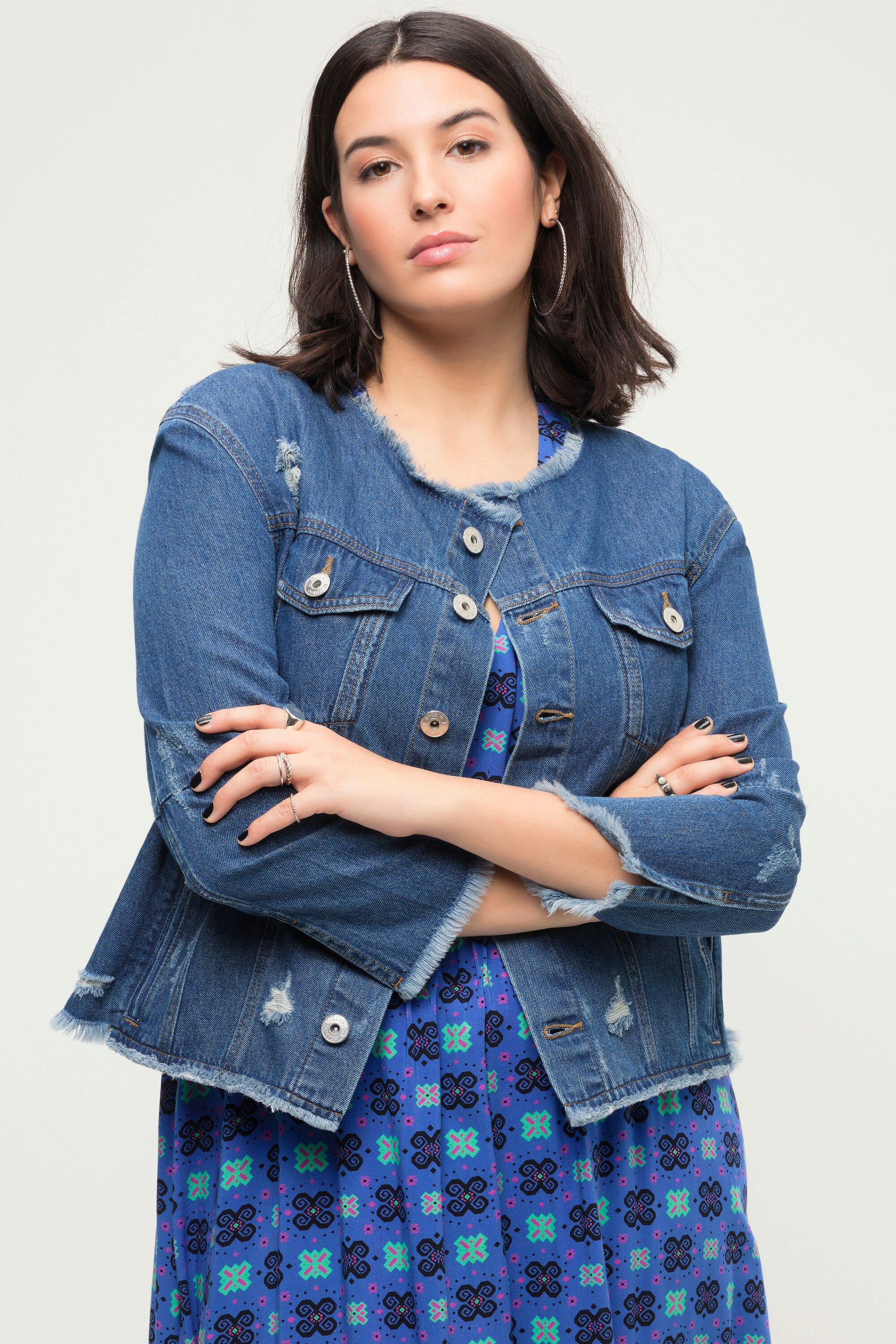 Studio Untold Sommerjacke Jeansjacke Regular Fit günstig online kaufen