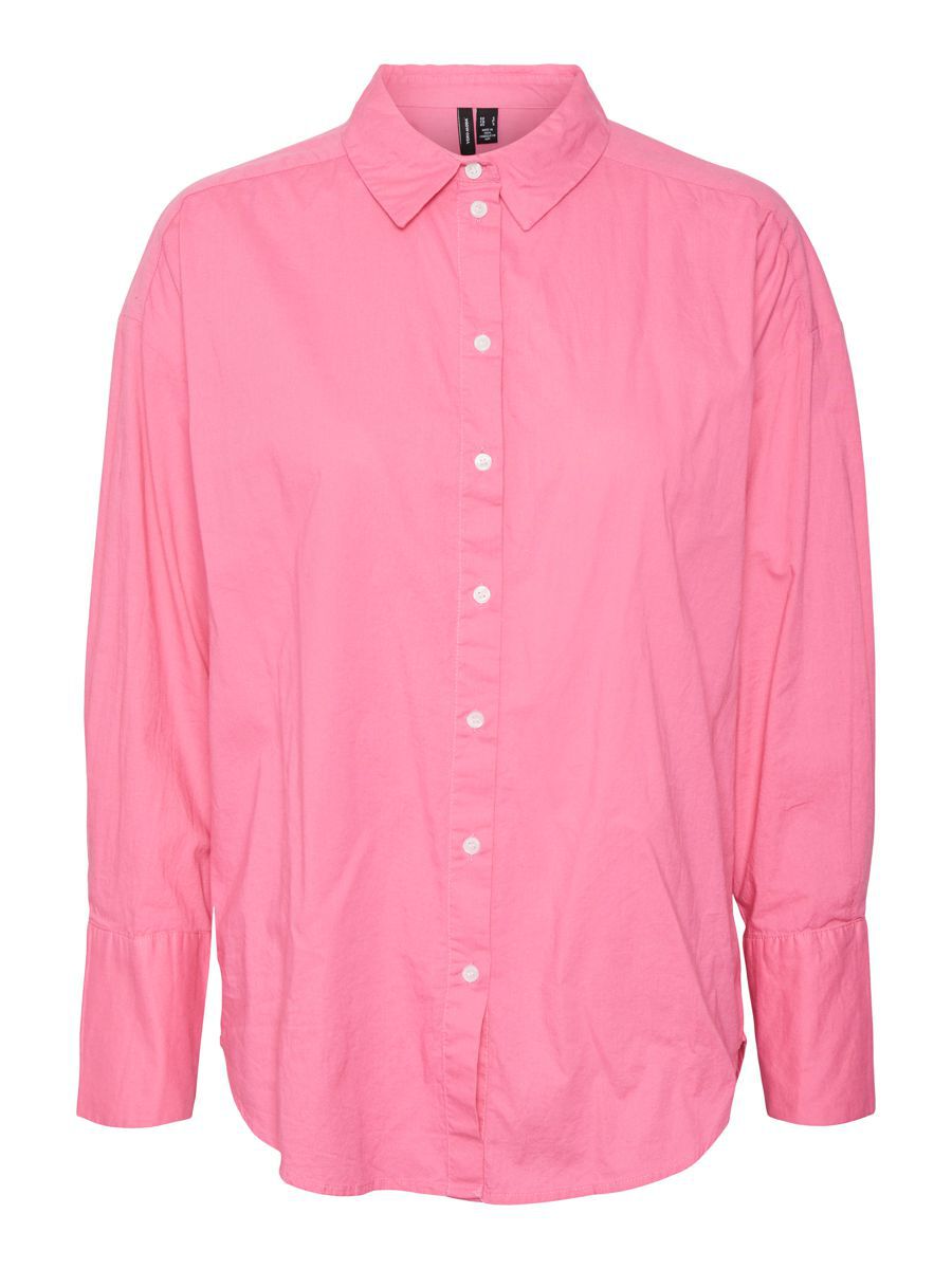 VERO MODA Lange Ärmelbündchen Hemd Damen Pink günstig online kaufen