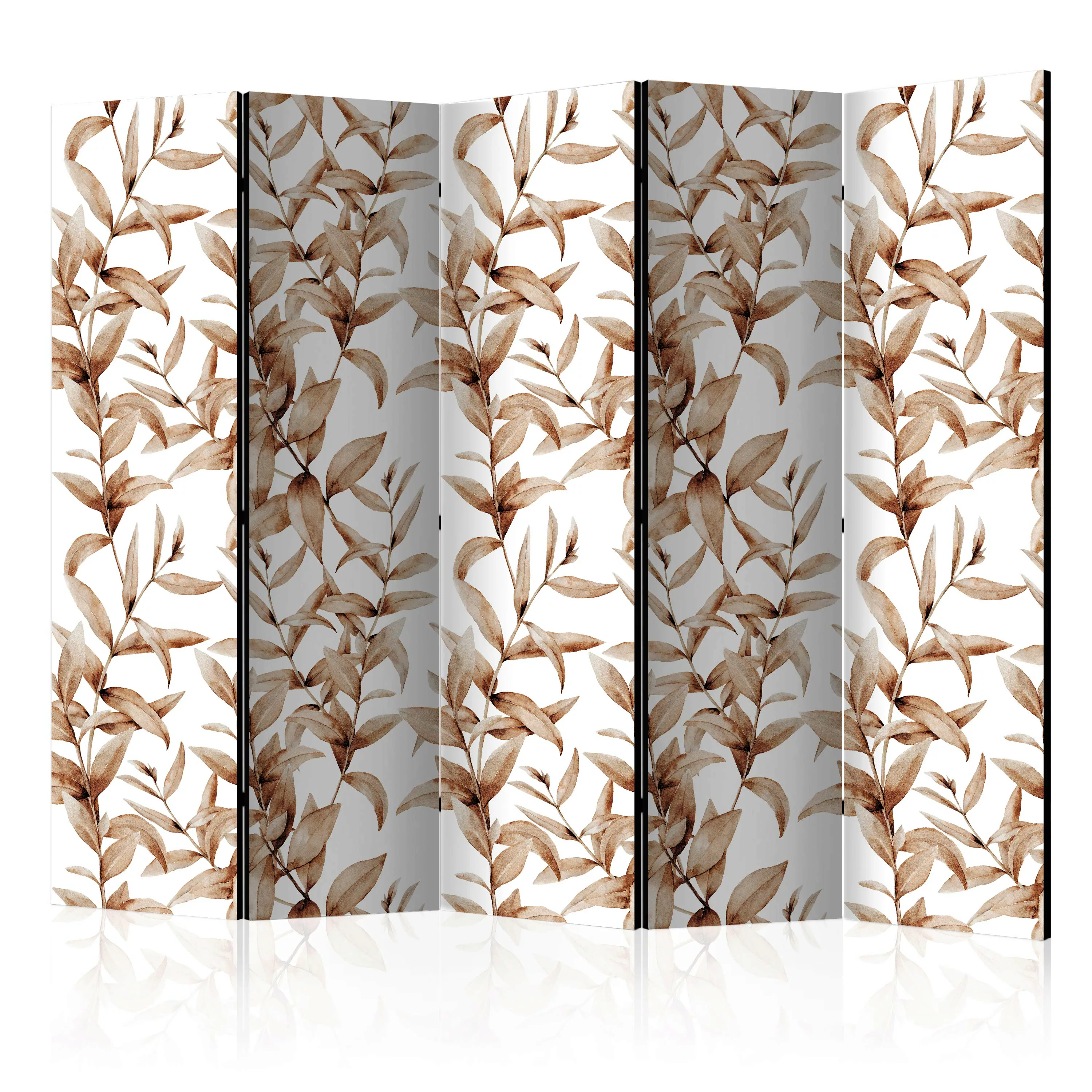 5-teiliges Paravent - Plant Sepia Ii [room Dividers] günstig online kaufen