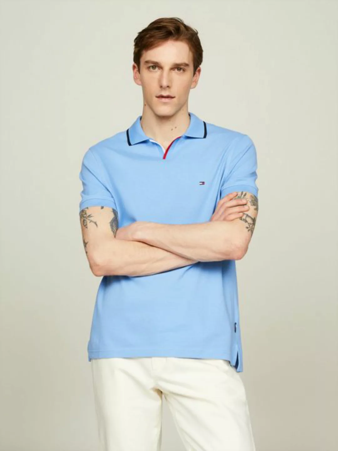 Tommy Hilfiger Poloshirt "RWB TIPPED V COLLAR REG POLO" günstig online kaufen