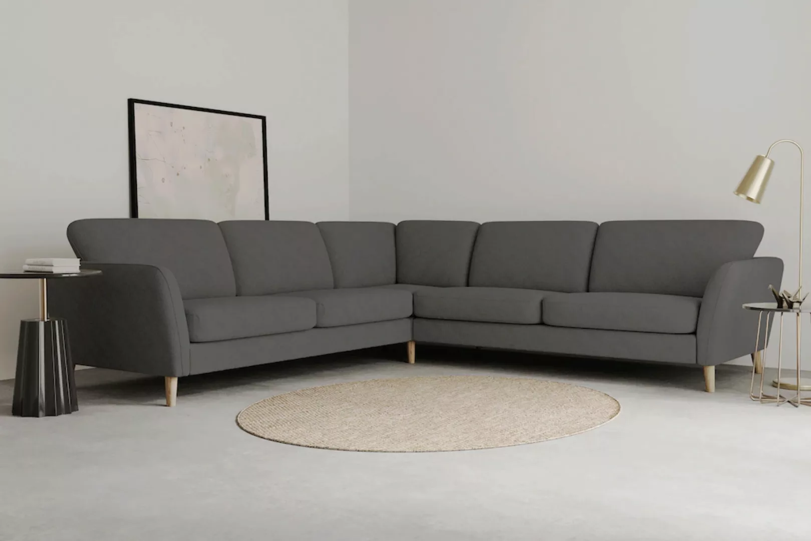 Home affaire Ecksofa "MARSEILLE 278/278 cm, L-Form,", gleichschenklig, aus günstig online kaufen