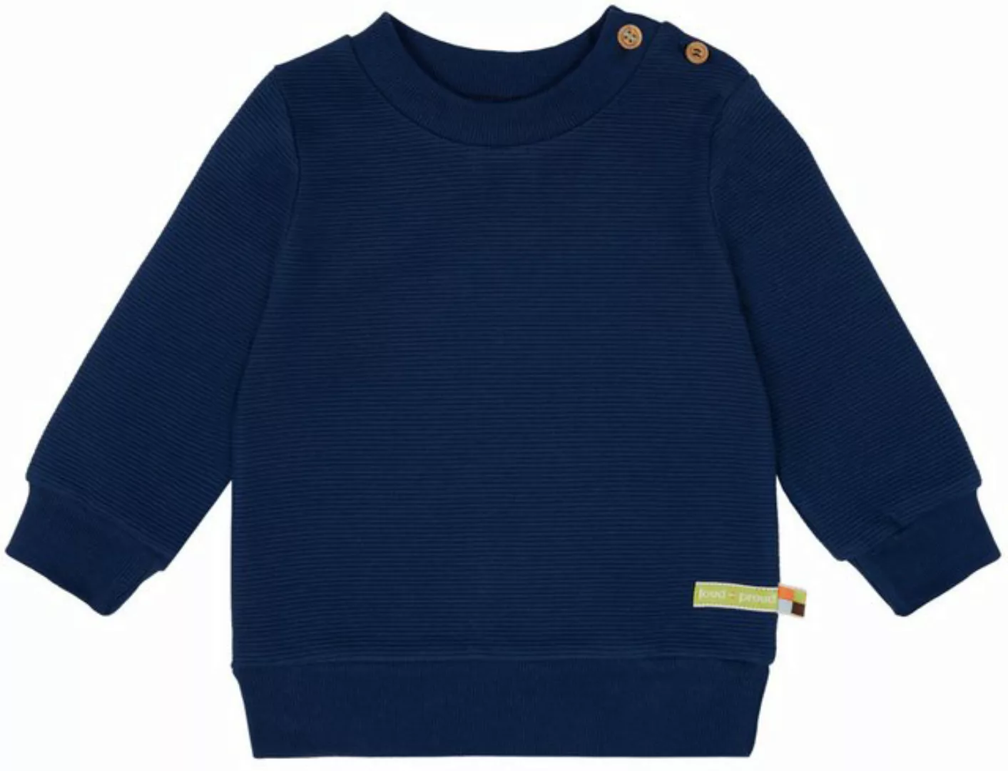 loud + proud Sweatshirt mit Rippenstruktur Bio Baumwolle, GOTS günstig online kaufen