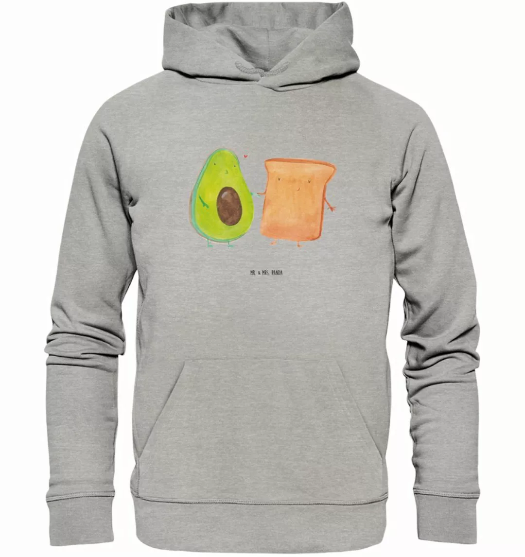 Mr. & Mrs. Panda Hoodie Avocado Toast Größe L - Heather Grey - Geschenk, Ho günstig online kaufen