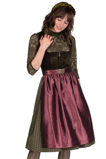 MarJo Dirndl Samt Dirndl 2tlg. - NICOLETTA - oliv/rosenholz günstig online kaufen