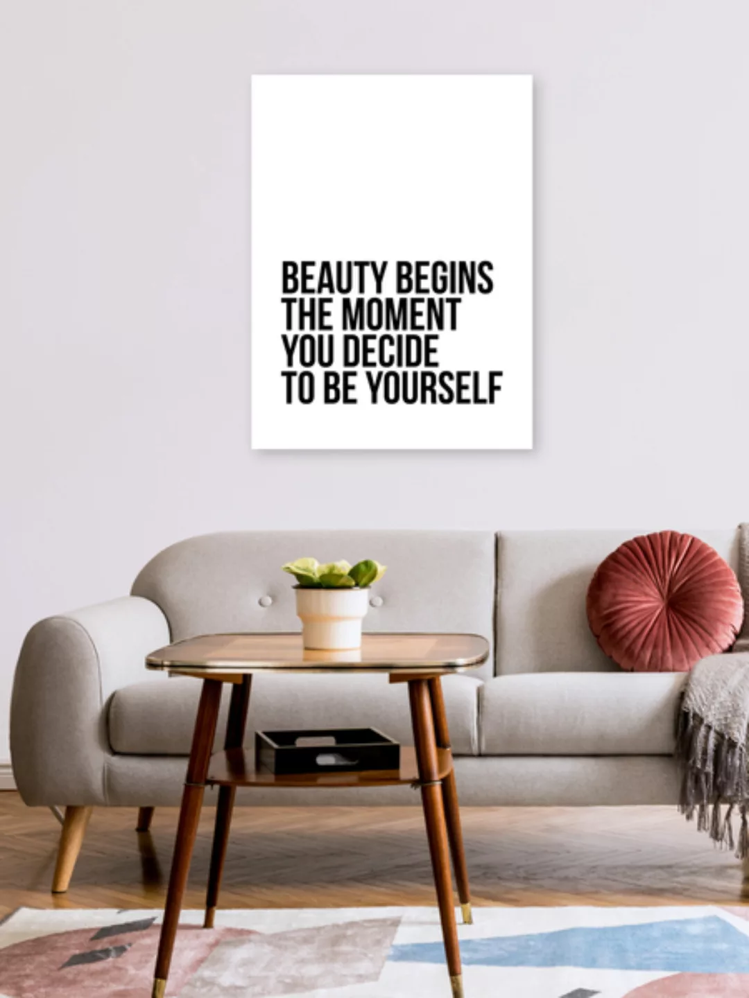 Poster / Leinwandbild - Be Yourself No7 günstig online kaufen