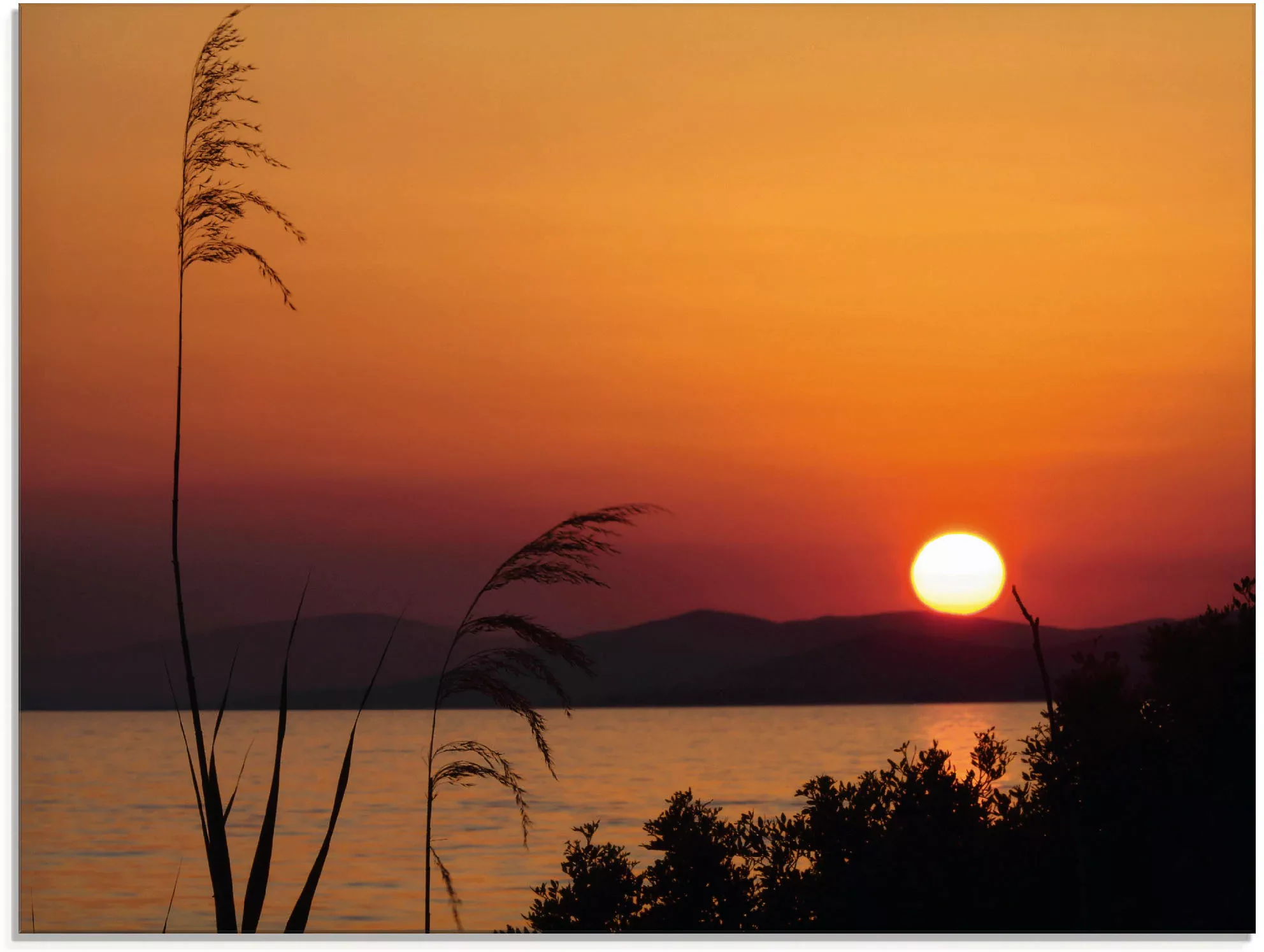 Artland Glasbild "Sonnenuntergang", Sonnenaufgang & -untergang, (1 St.) günstig online kaufen