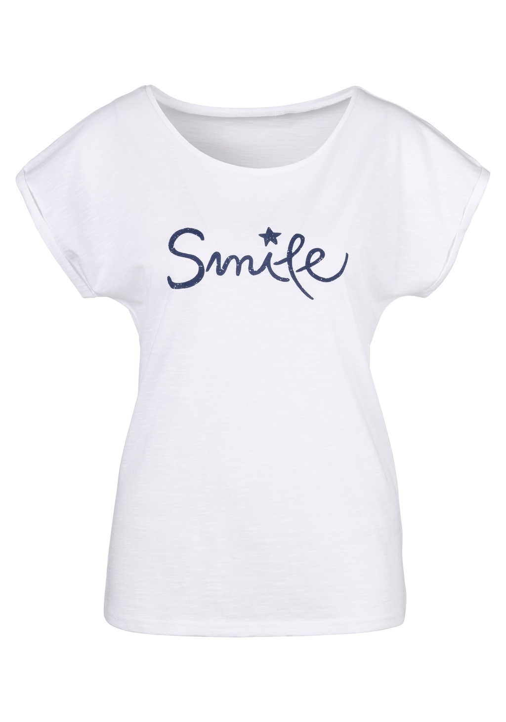 Beachtime T-Shirt "mit Frontdruck "Smile"", aus weicher Baumwoll-Qualität günstig online kaufen