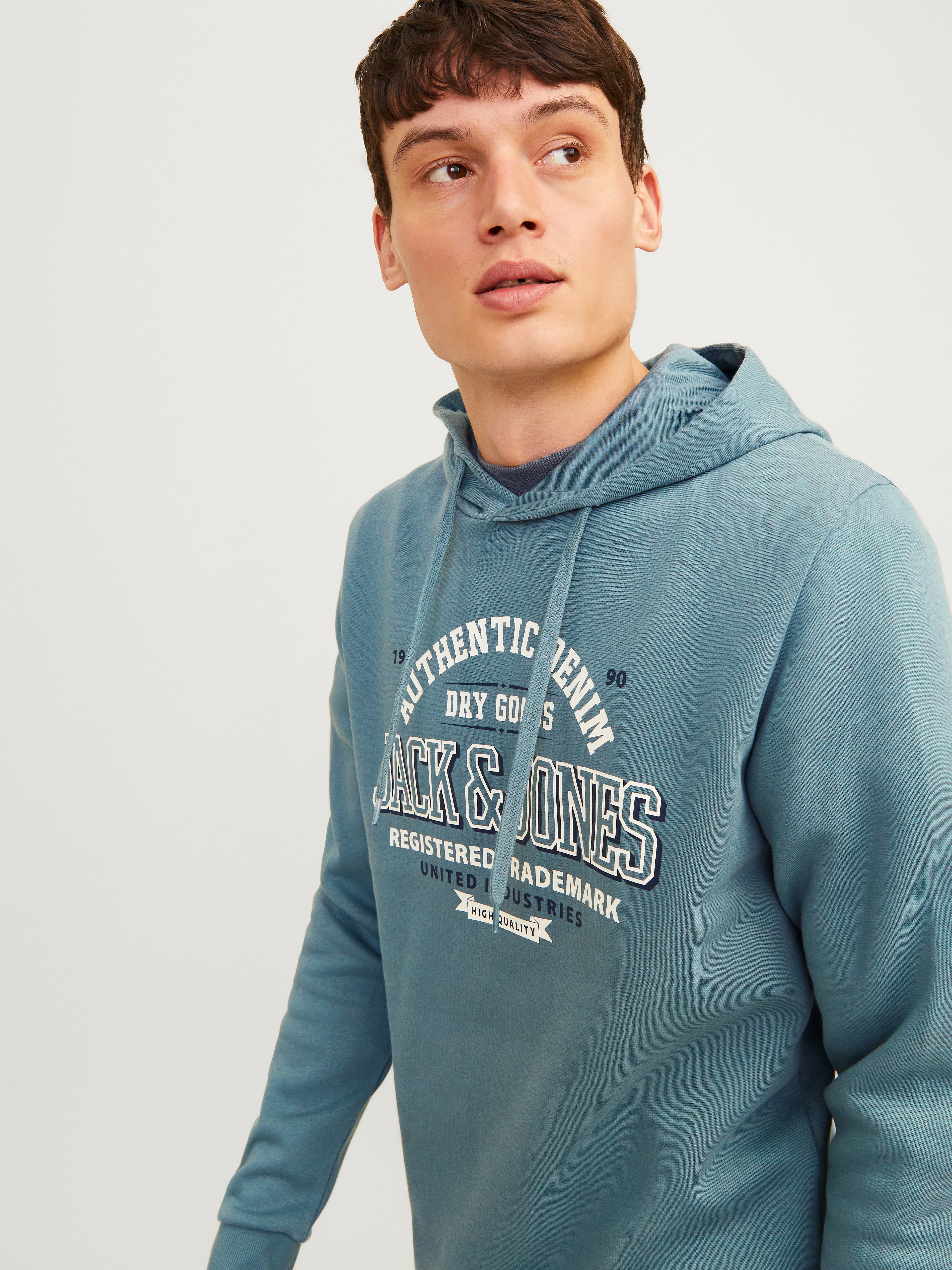 Jack & Jones Kapuzensweatshirt JJELOGO SWEAT HOOD 2 COL 24/25 NOOS mit Logo günstig online kaufen