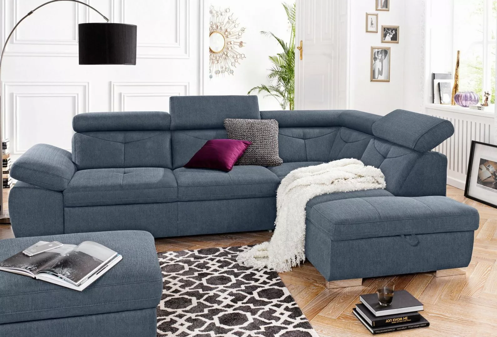 exxpo - sofa fashion Ecksofa "Spring, super bequem und komfortabel mit Armt günstig online kaufen