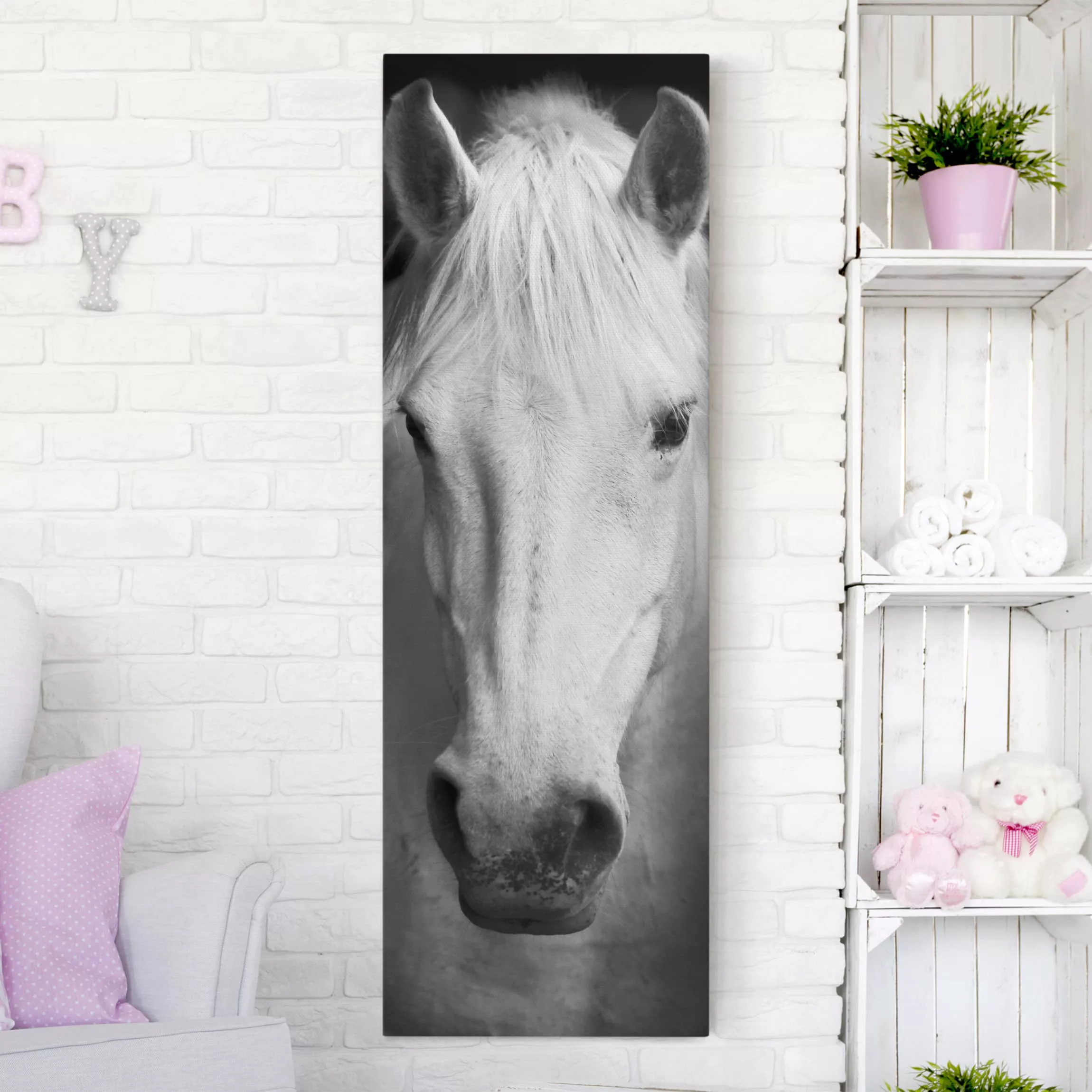 Leinwandbild Kinderzimmer - Hochformat Dream of a Horse günstig online kaufen