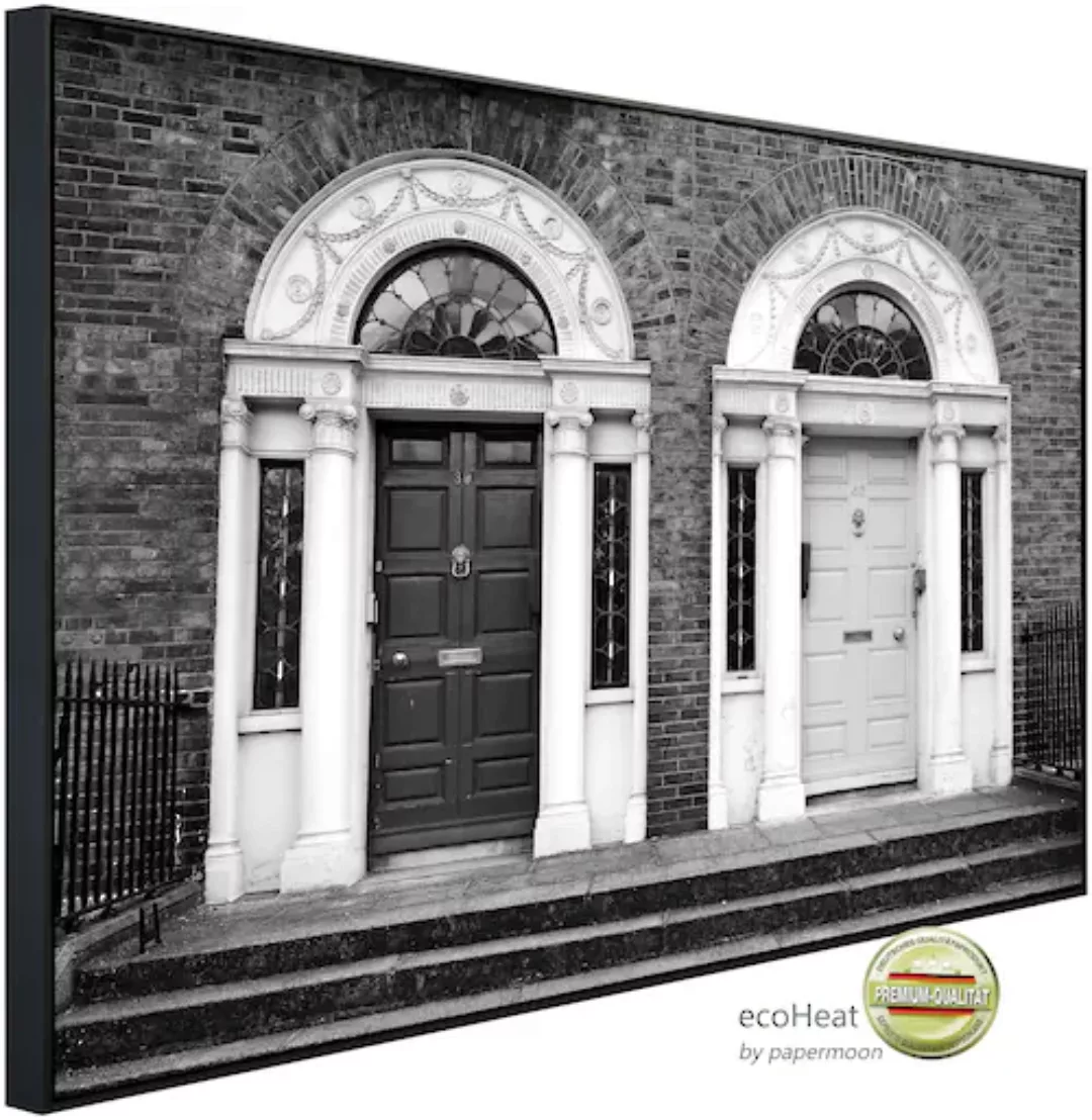Papermoon Infrarotheizung »Türen Schwarz Weiß« günstig online kaufen
