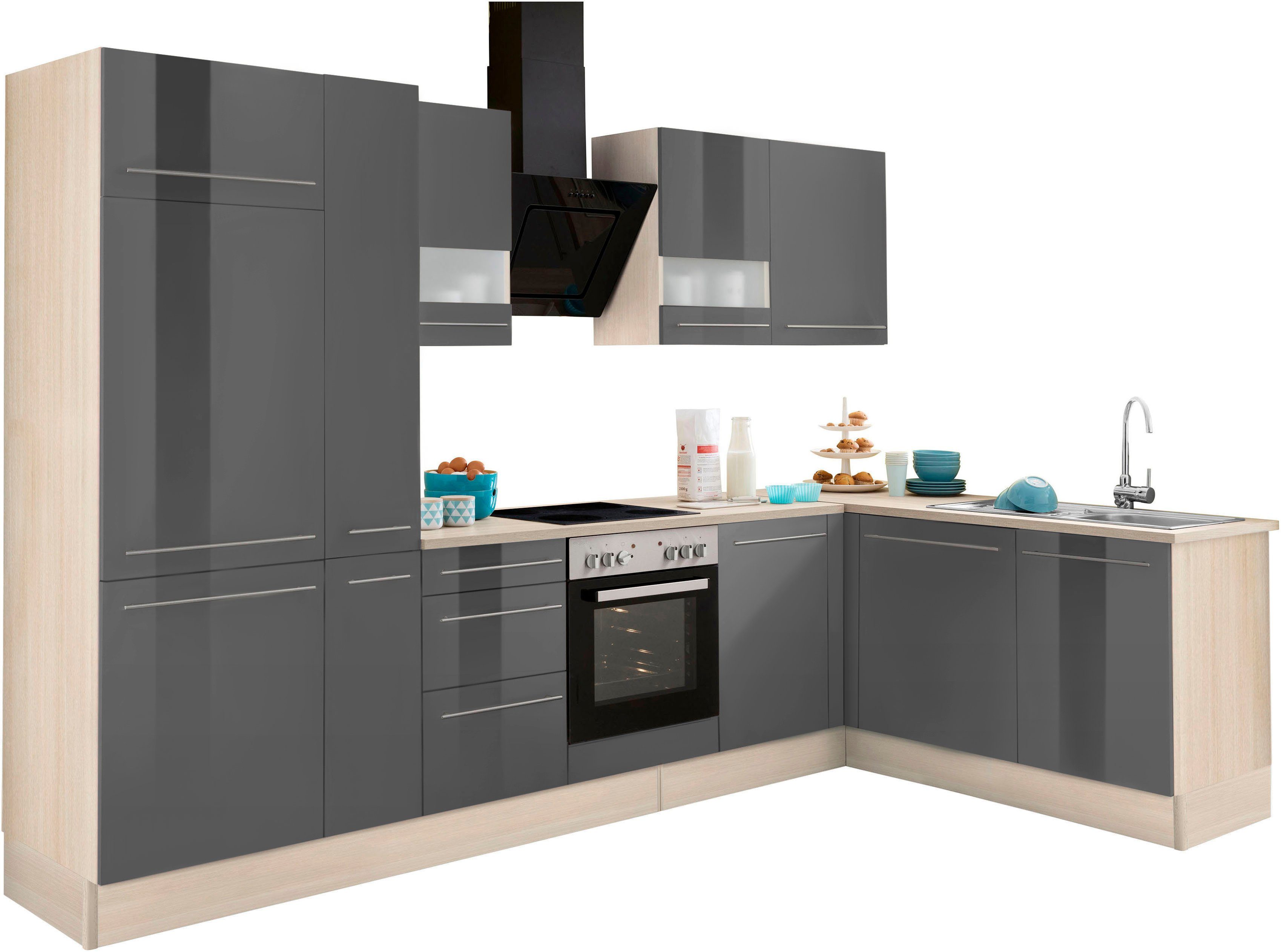 OPTIFIT Winkelküche "Bern", Stellbreite 315x175 cm,wahlweise mit E-Geräten, günstig online kaufen