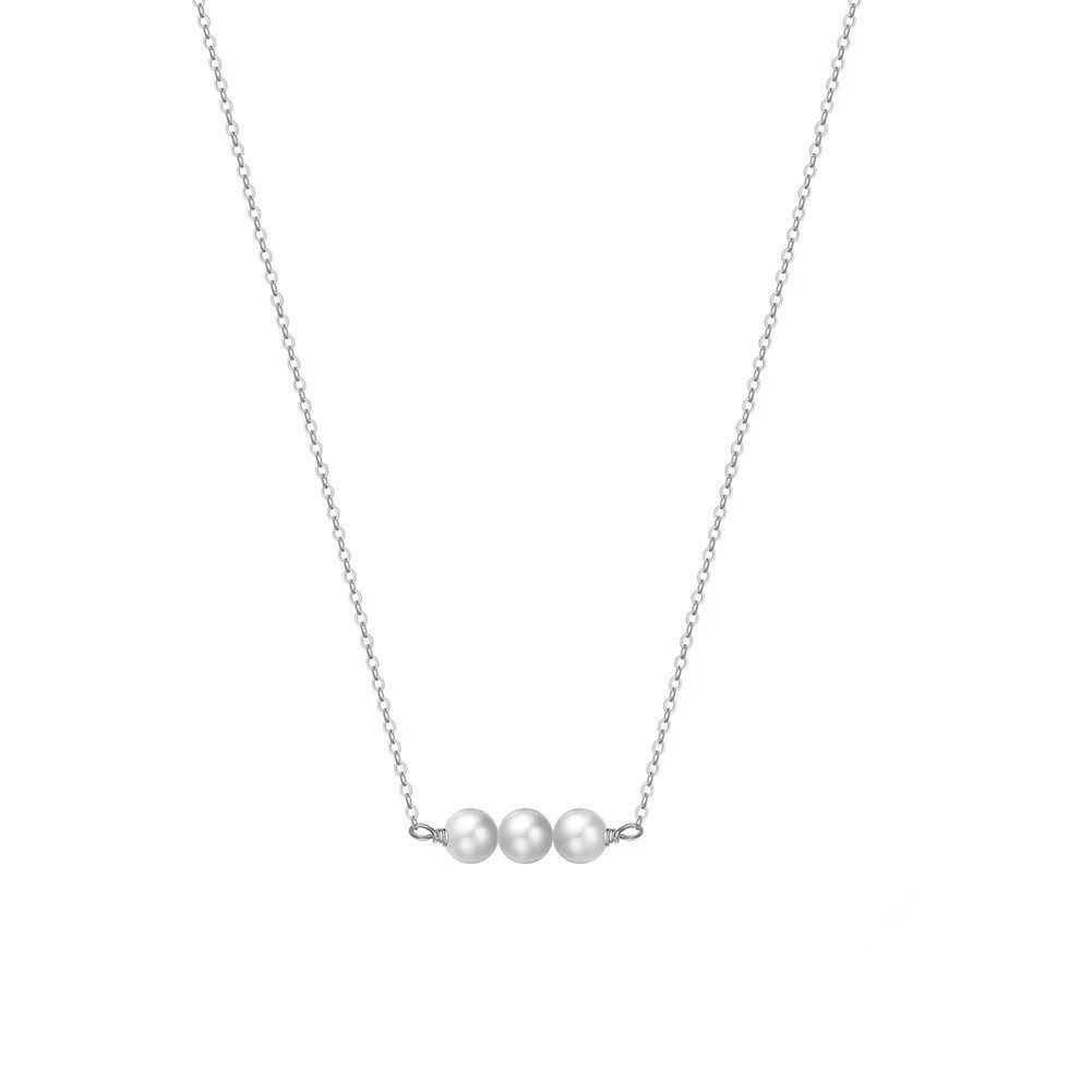 Runde Perlé Perlenkette kurze Kette, Choker günstig online kaufen