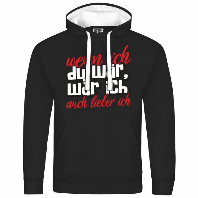 deinshirt Kapuzenpullover Herren Kapuzenpullover Wenn ich du wär wär ich au günstig online kaufen