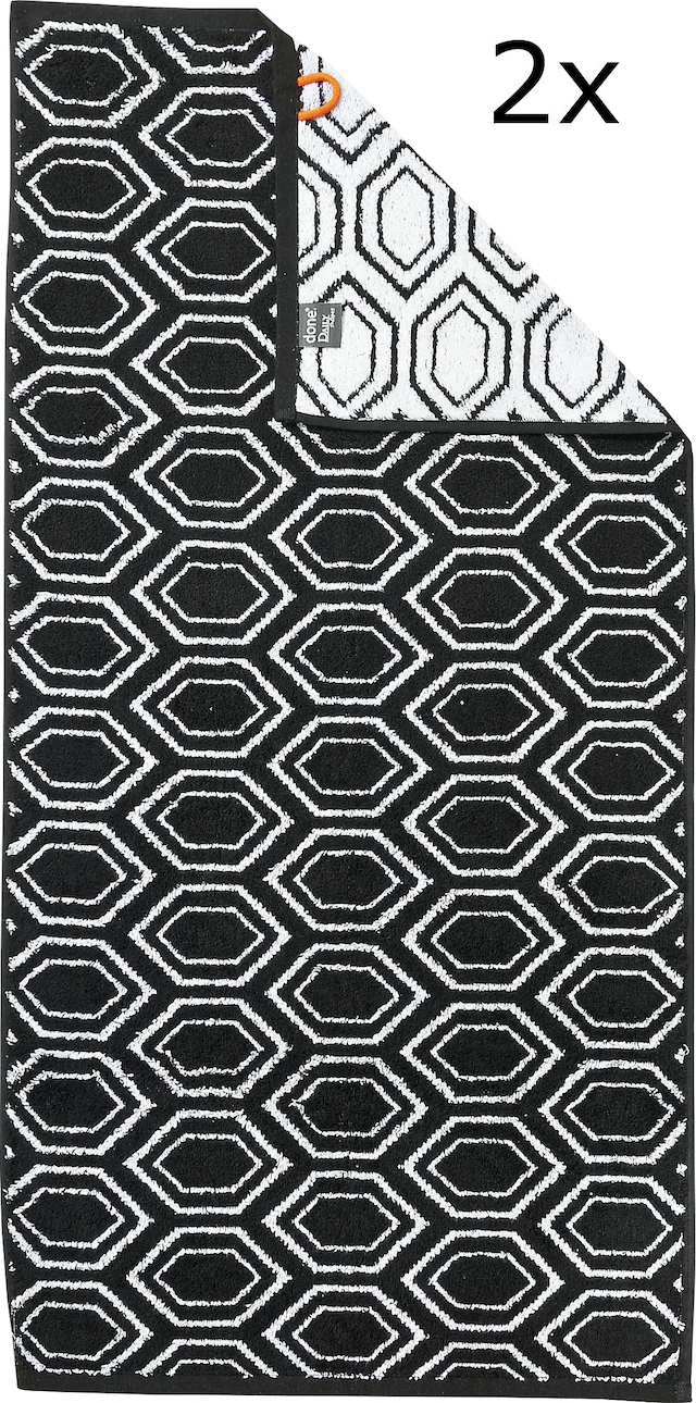 done.® Handtuch Set »Daily Shapes Ethno«, (Set, 2 St., 2 Handtücher (50x100 günstig online kaufen