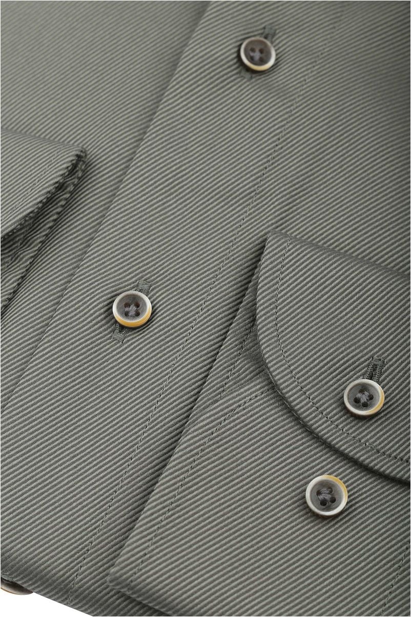 Profuomo Twill Hemd Dunkelgrün - Größe 42 günstig online kaufen