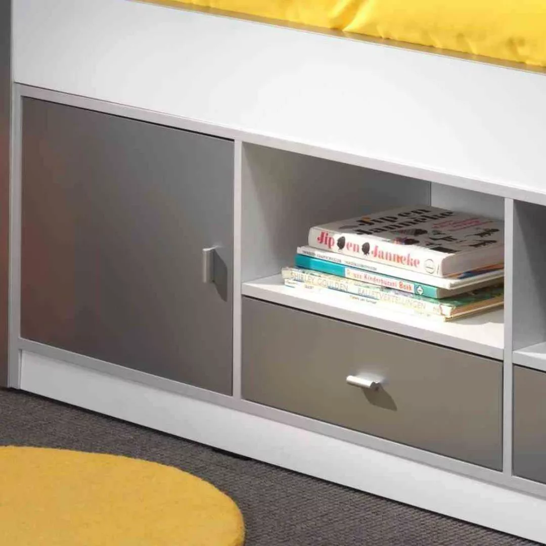 Kinderbett mit Schubladen Weiß günstig online kaufen