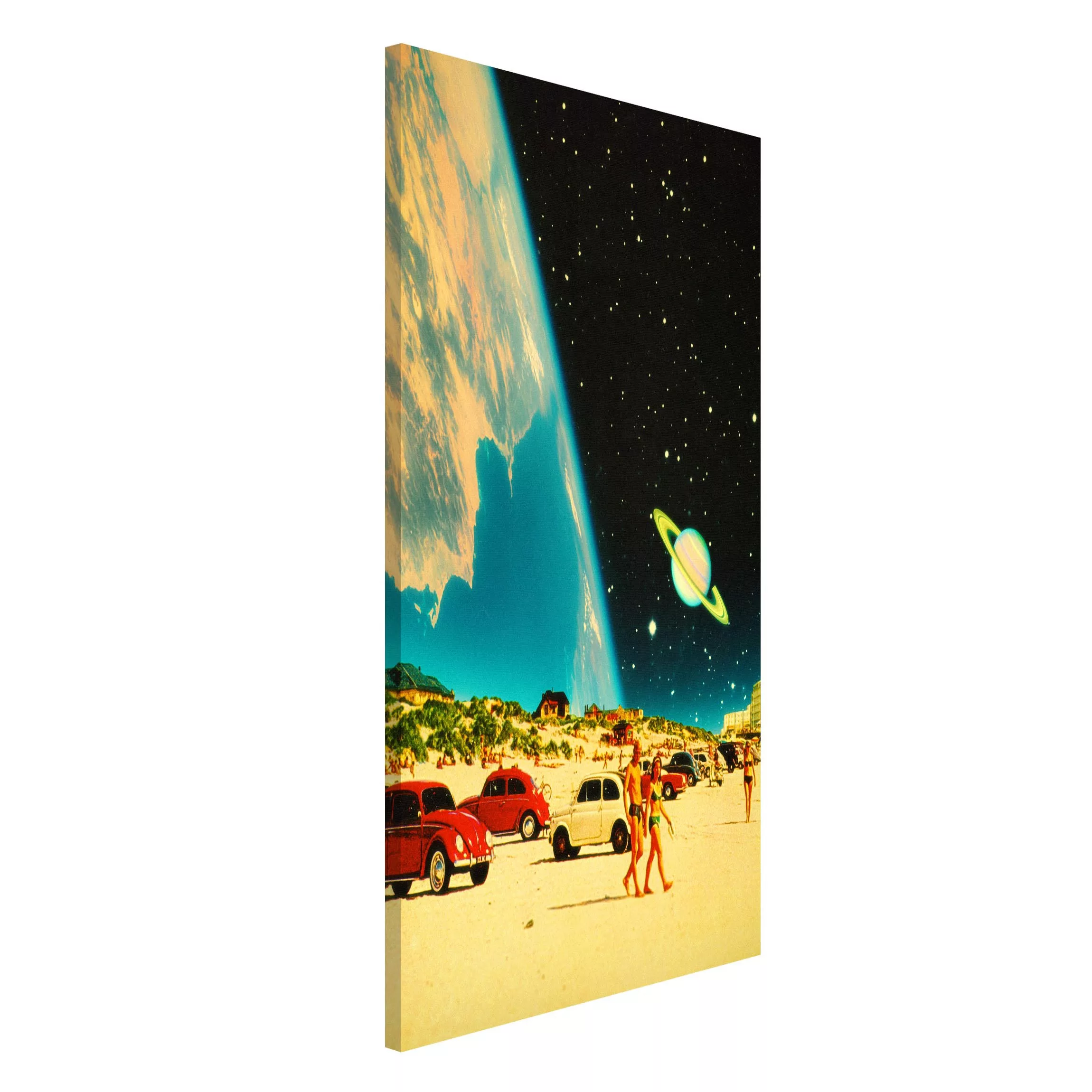 Magnettafel Retro Collage - Galactic Beach günstig online kaufen