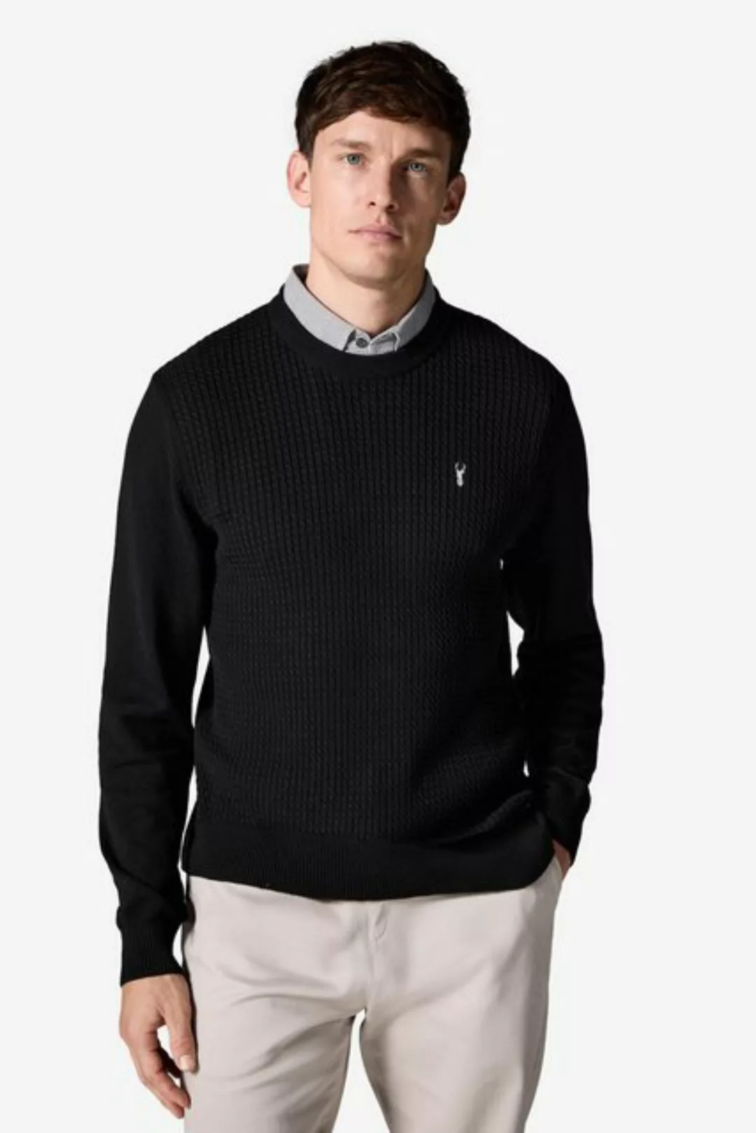 Next 2-in-1-Pullover Oxford-Pullover mit angedeutetem Hemd (1-tlg) günstig online kaufen